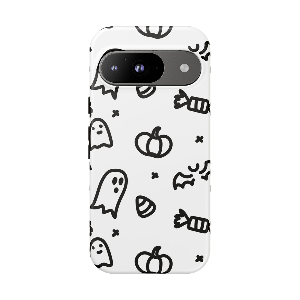 Halloween Themed Phone Case, Spooky Ghosts and Pumpkins, Fall Decor, Costume Party, Trick or Treat