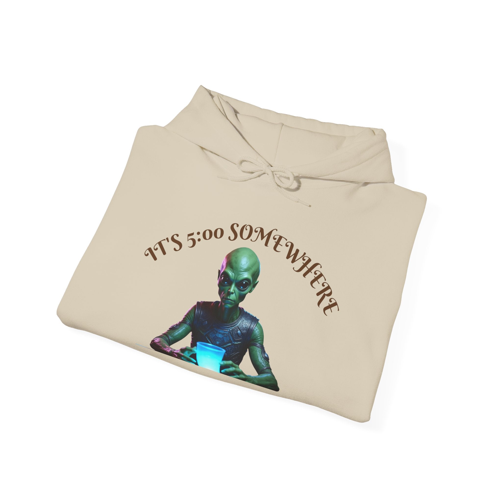 VYBZ Aliens and Monsters Unisex Hooded Sweatshirt - Funny Quote Design