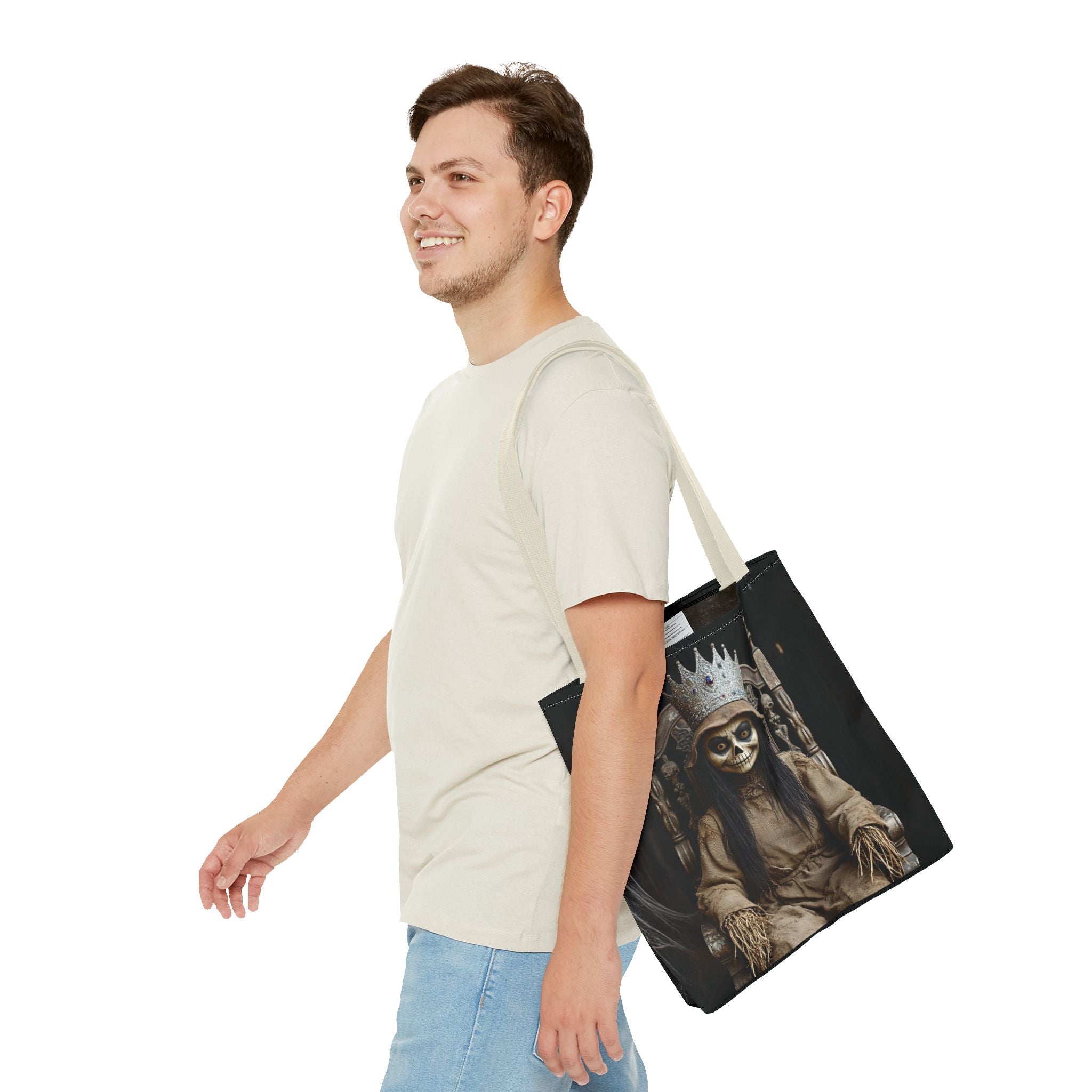 VYBZ Tote Bag - Spooky Skeleton Queen Halloween Design