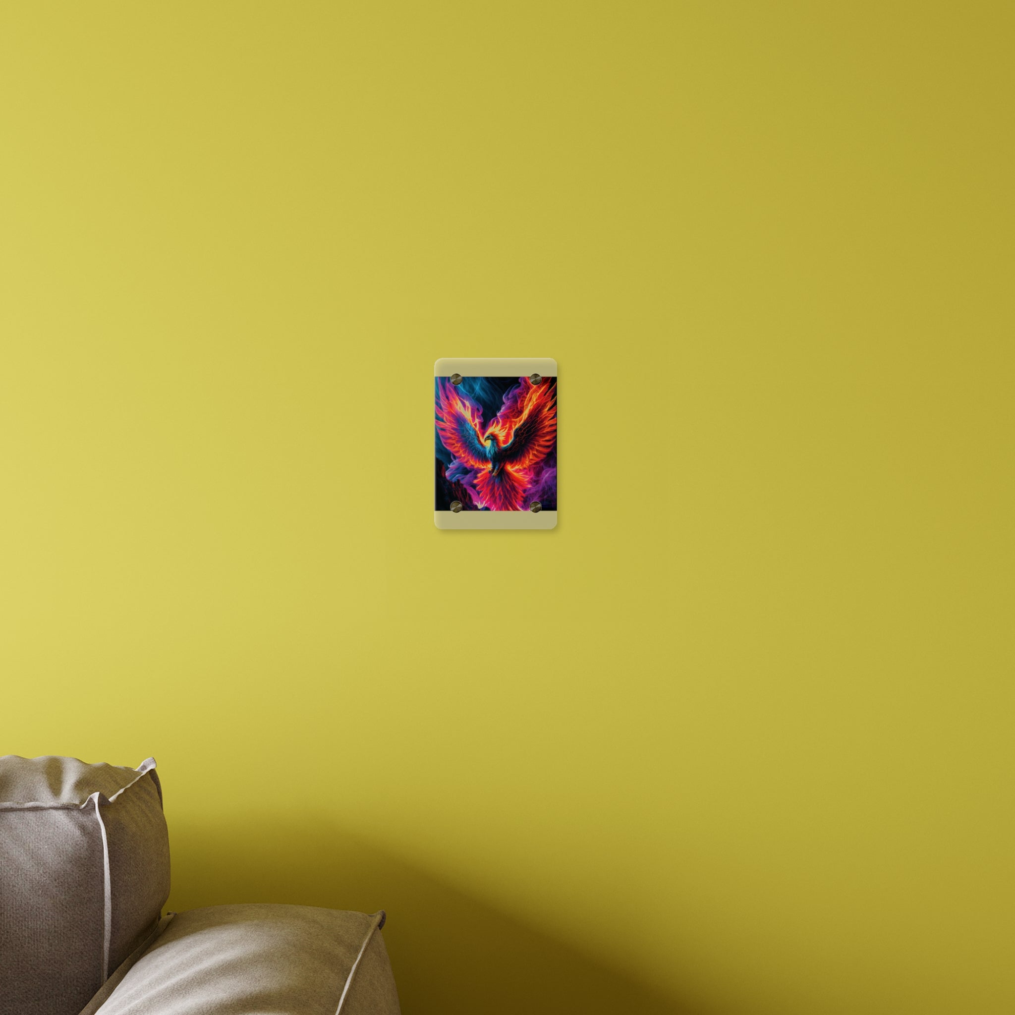 Vibrant Phoenix Acrylic Wall Art