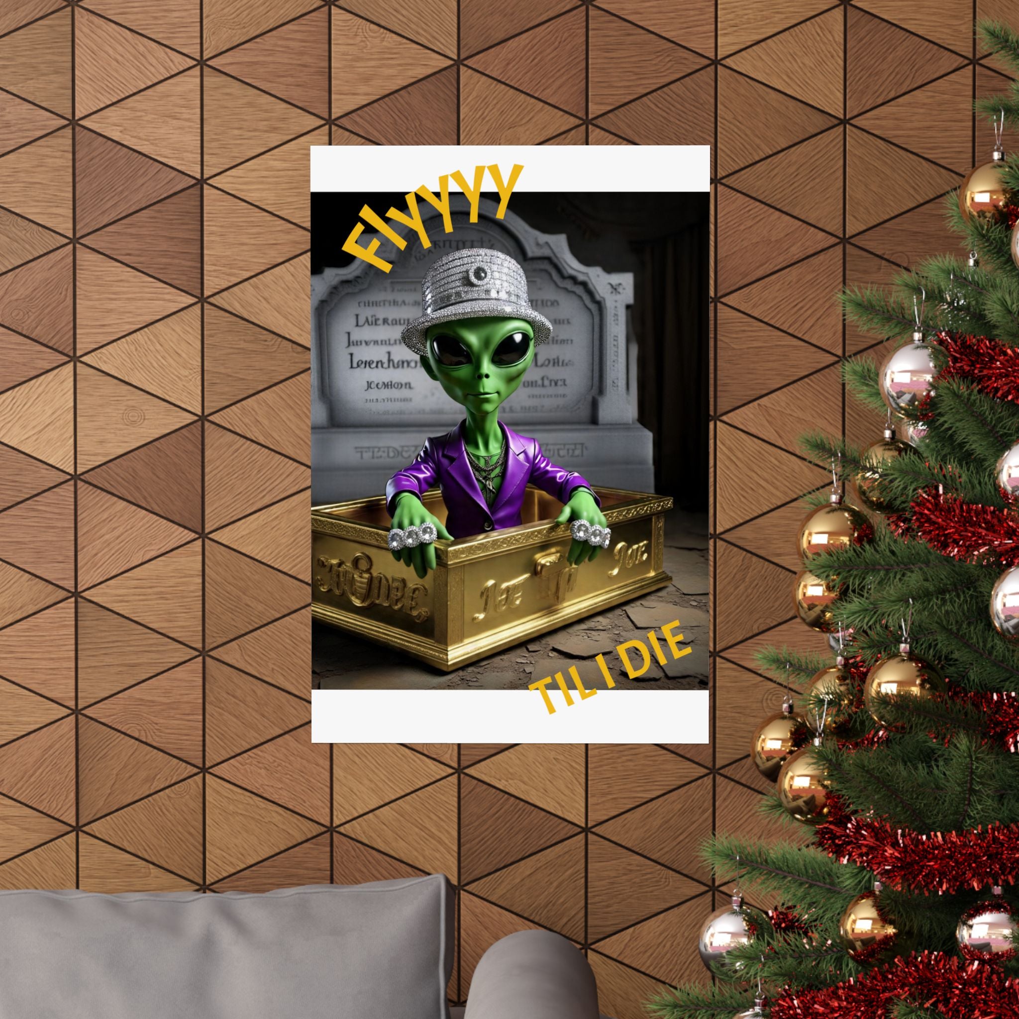 Alien-Inspired Matte Vertical Poster