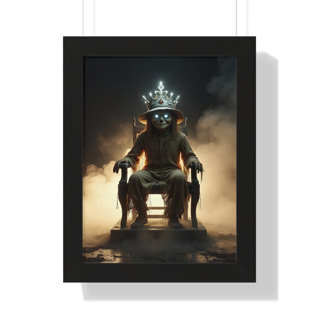 Whimsical Framed Vertical Poster - Unique Wall Art for Home Decor, Halloween Decor, Gift for Animal Lovers, Mystical Artwork, Fantasy Decor