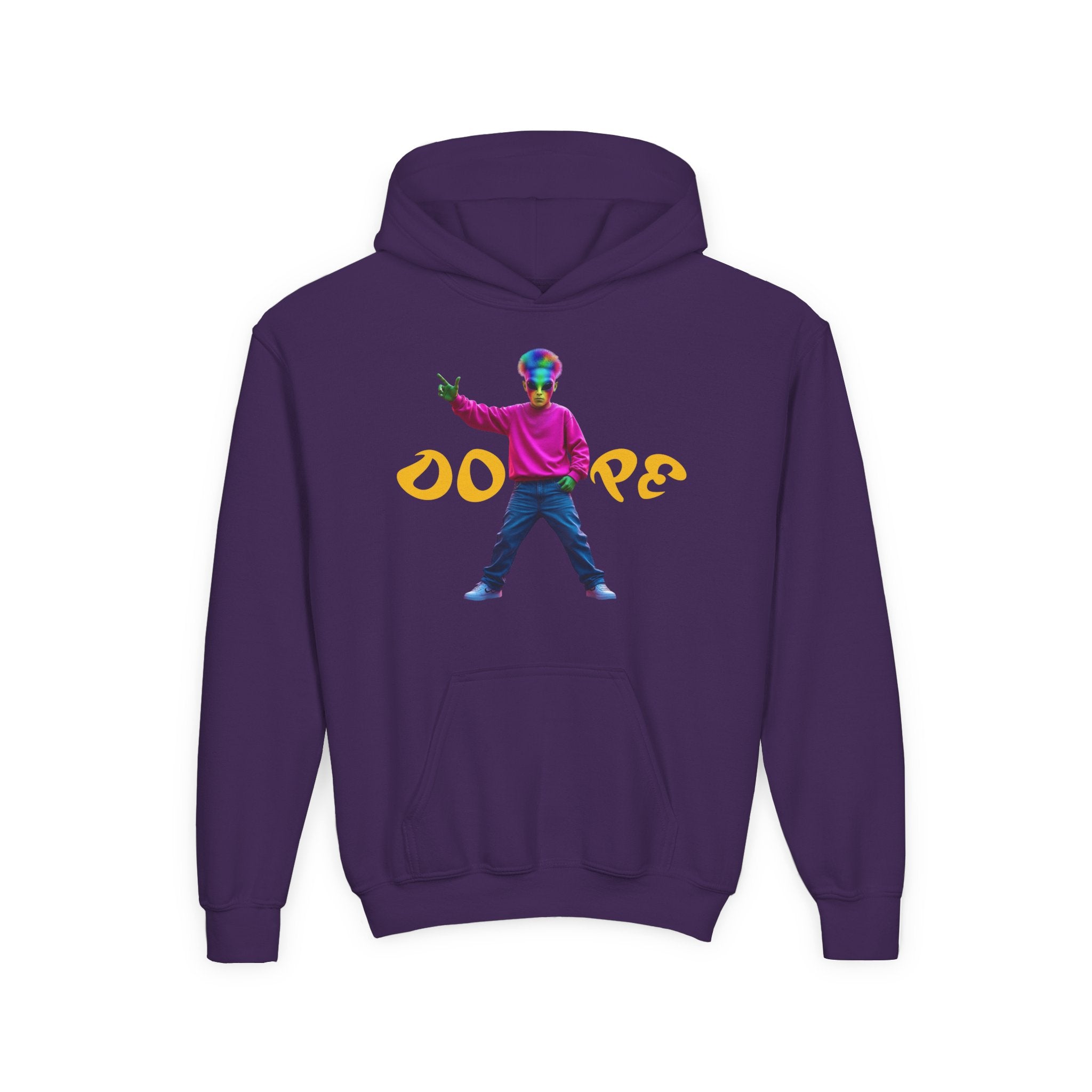VYBZ Alien Youth Hoodie - Exclusive Colorful Hip Hop Slang Design