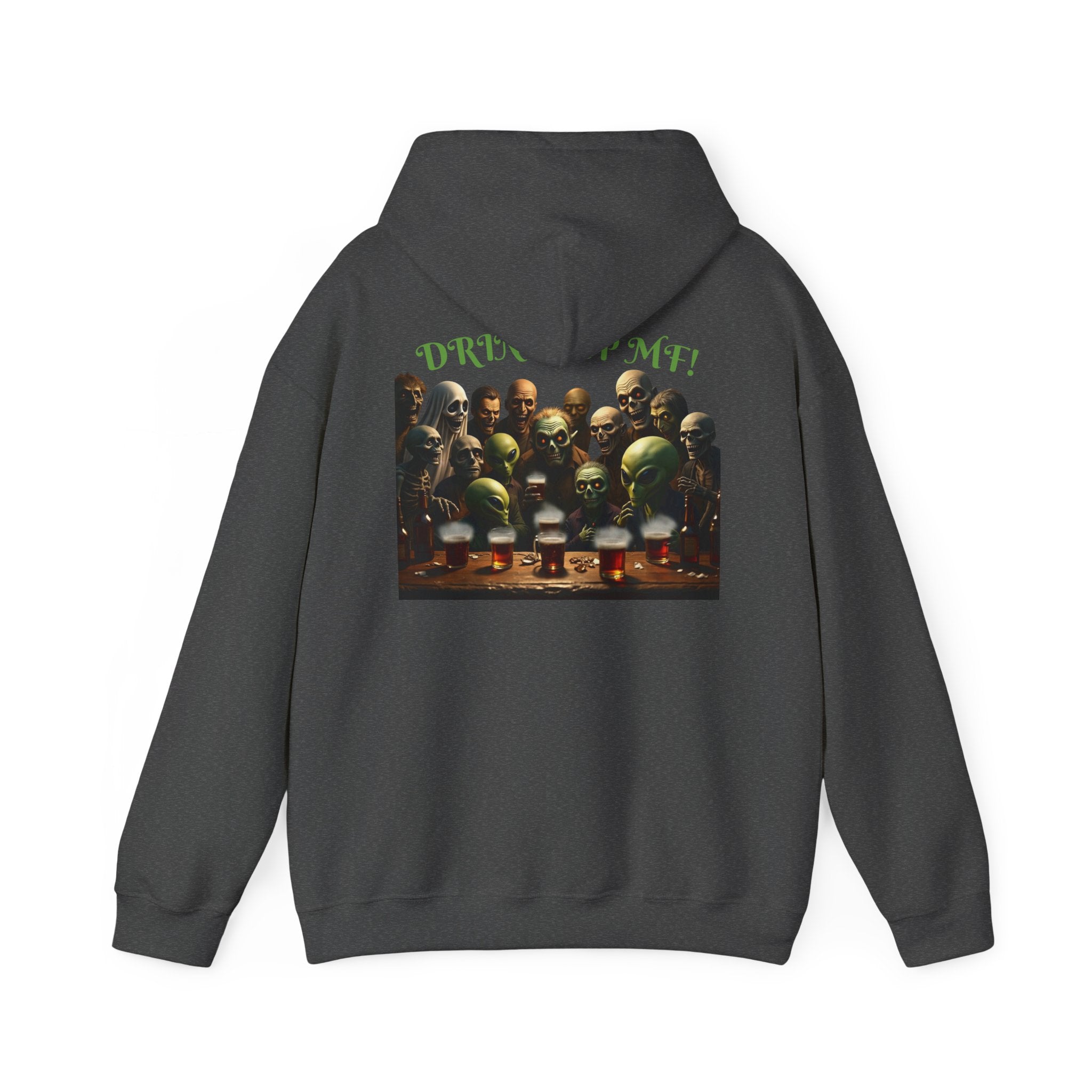 VYBZ Aliens and Monsters Unisex Hooded Sweatshirt - Funny Quote Design