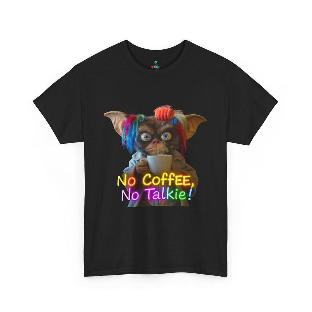 No Coffee, No Talkie Tee — Cute Gremlin Coffee Morning Shirt