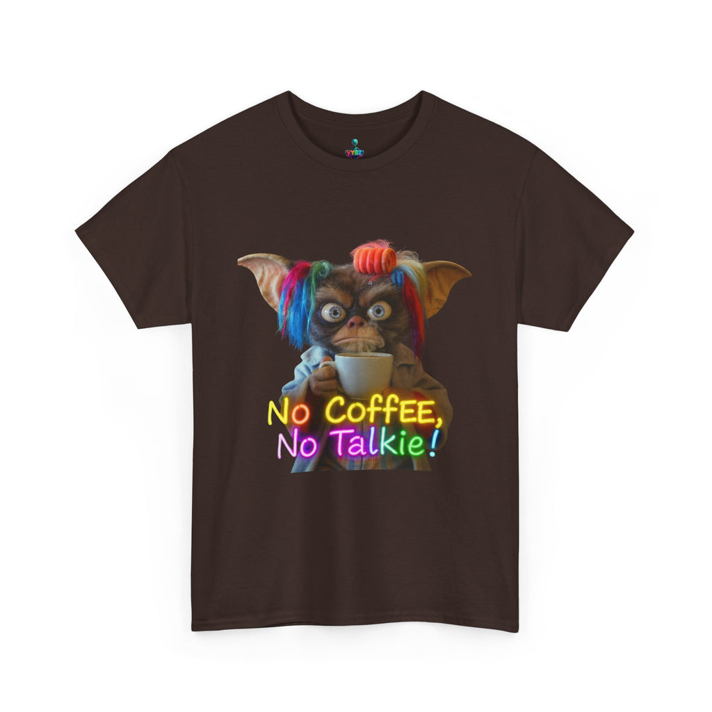No Coffee, No Talkie Tee — Cute Gremlin Coffee Morning Shirt
