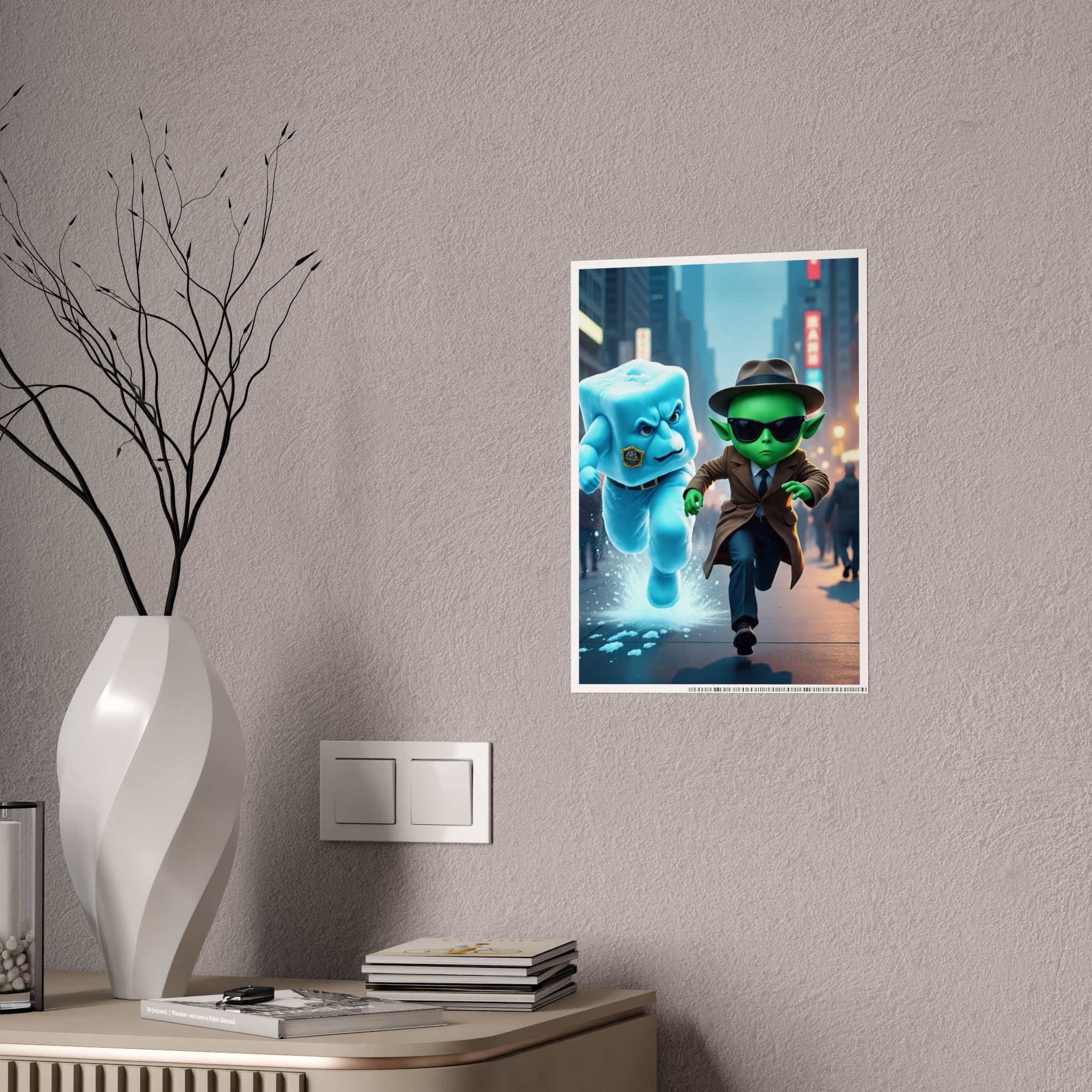 Alien Ice Glossy Art Posters