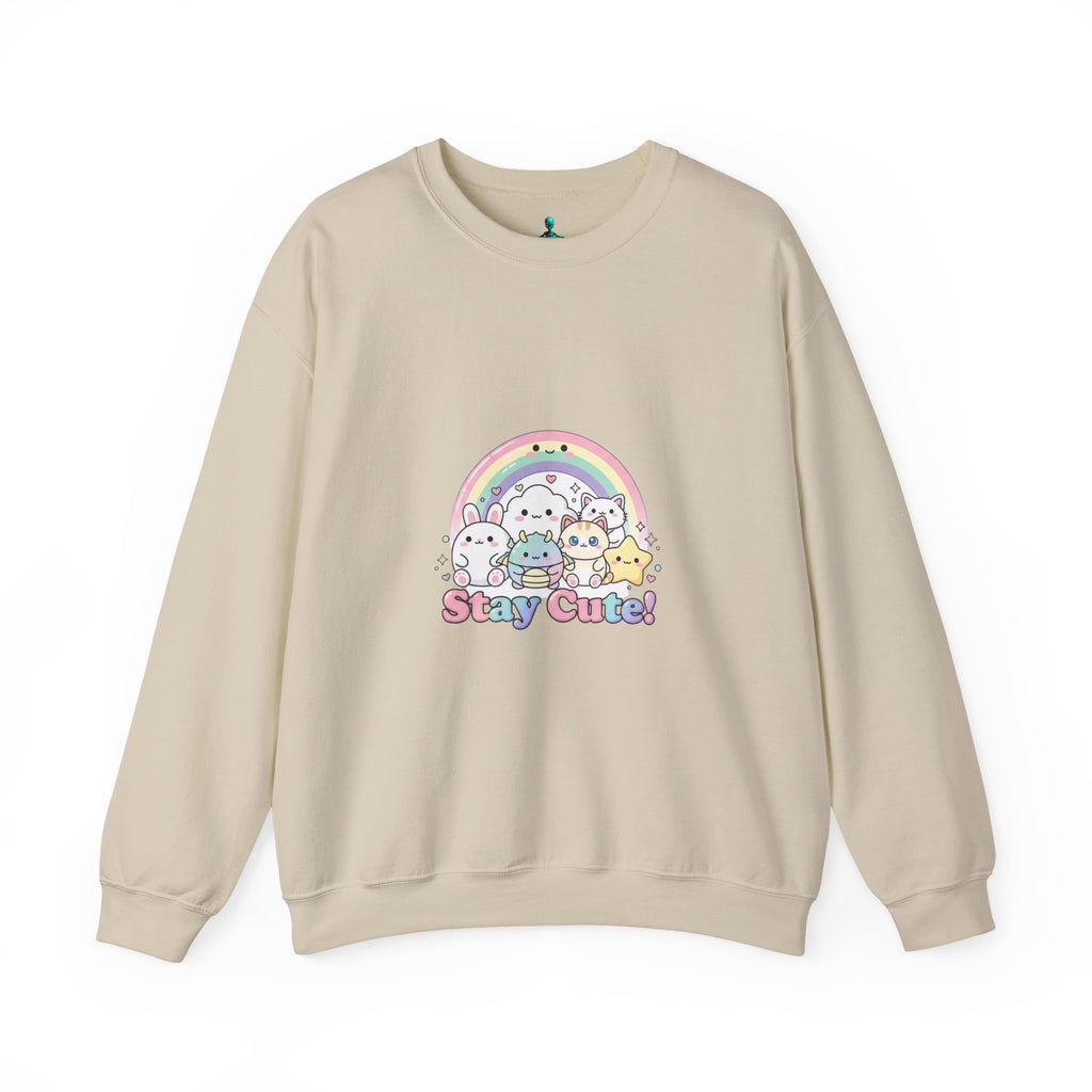 Candy Kawaii Rainbow Crewneck Sweatshirt | pastel kawaii aesthetic