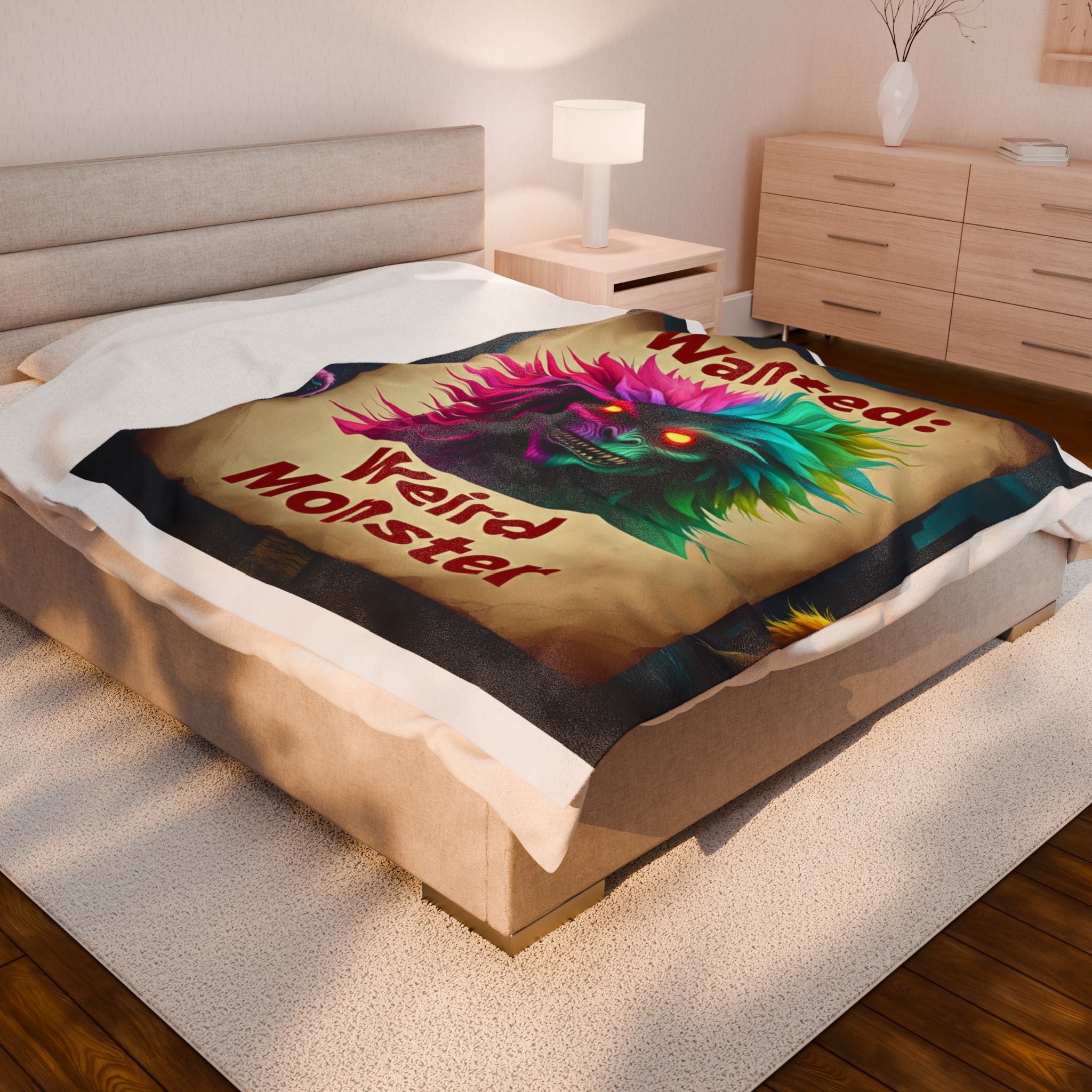 Wanted: Weird Monster Plush Blanket