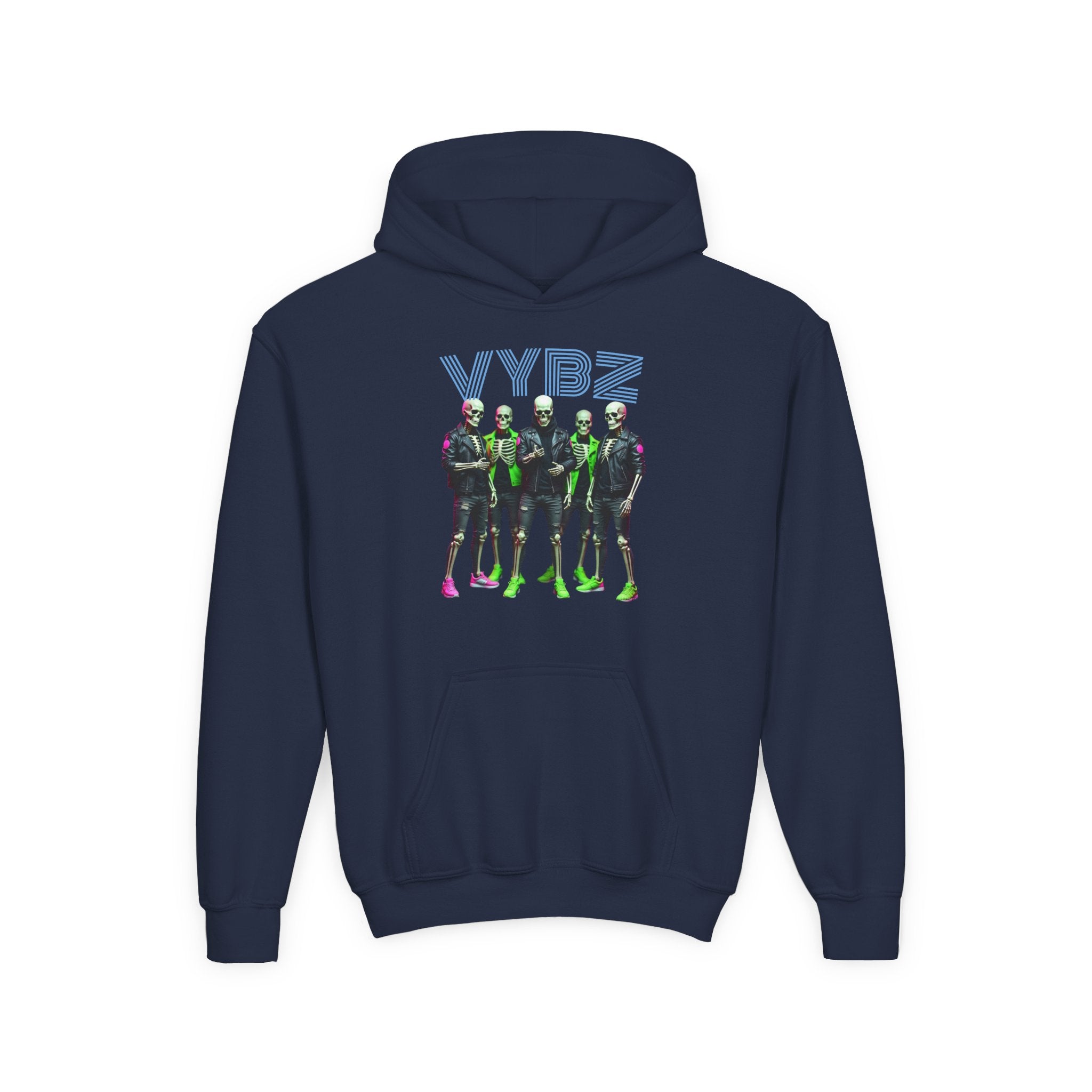 VYBZ Youth Hoodie - Stylish Heavy Blend Sweatshirt for Teens, Graphic Hooded Sweatshirt, Casual Streetwear, Birthday Gift