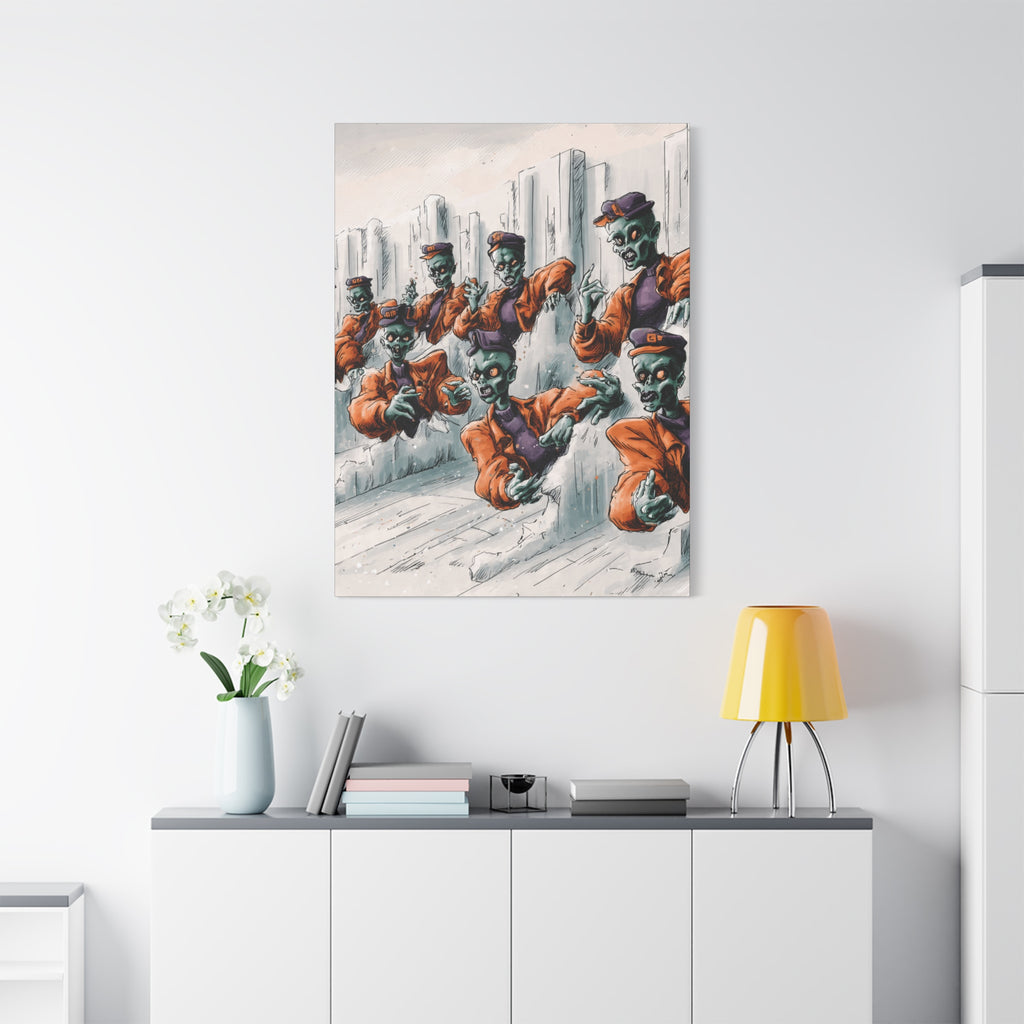 Zombie Chorus Matte Canvas Wall Art