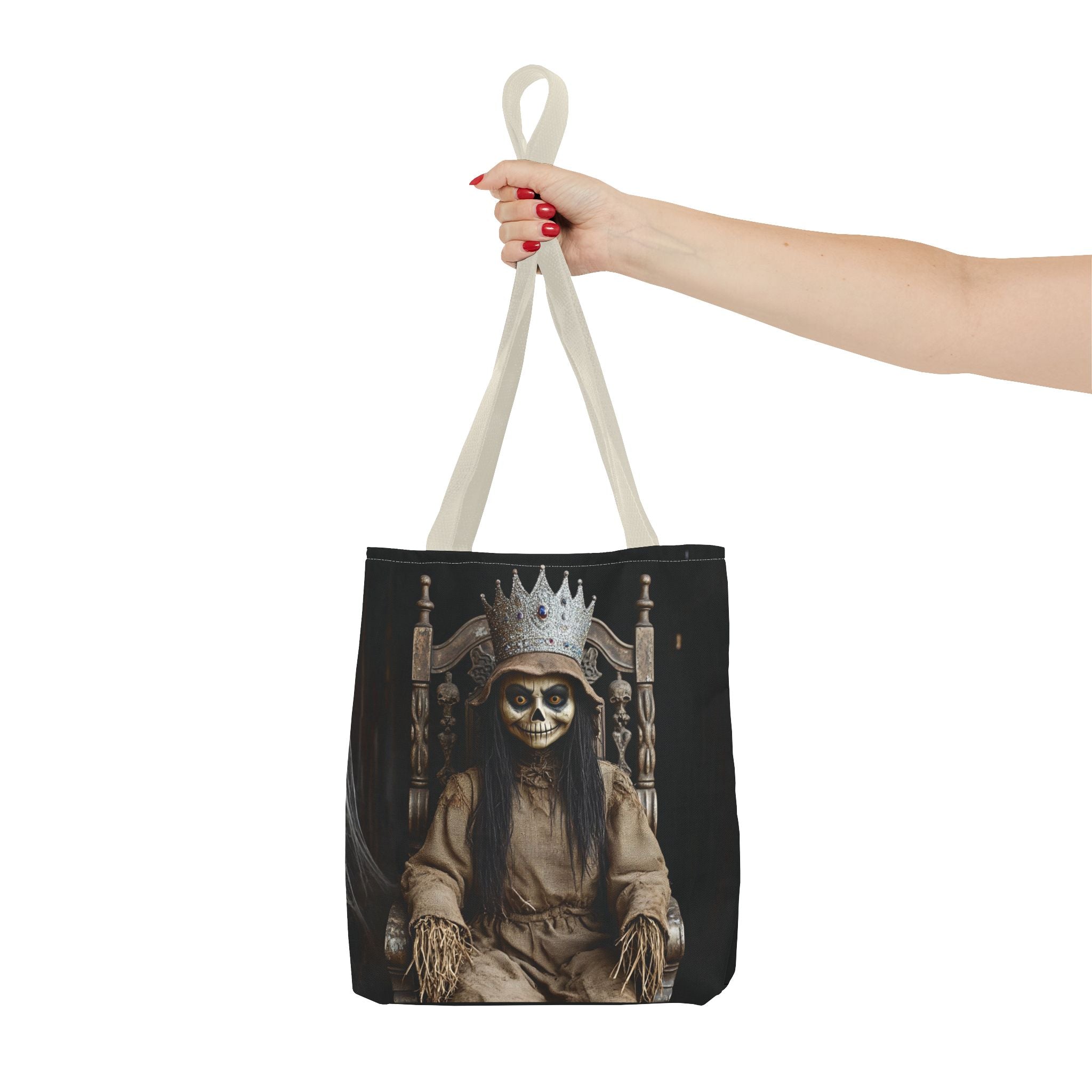 VYBZ Tote Bag - Spooky Skeleton Queen Halloween Design