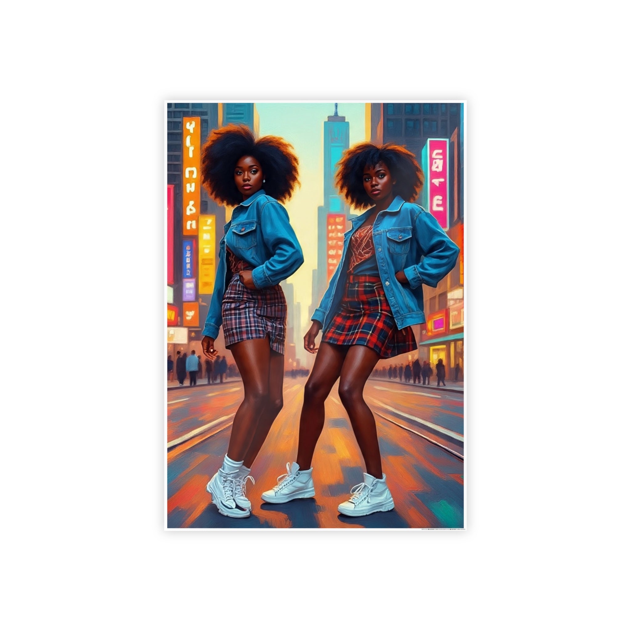 Urban Vibe Gloss Posters, Fashion Art Décor, Trendy Wall Art, Home Decoration, Gift for Young Adults, Room Aesthetic
