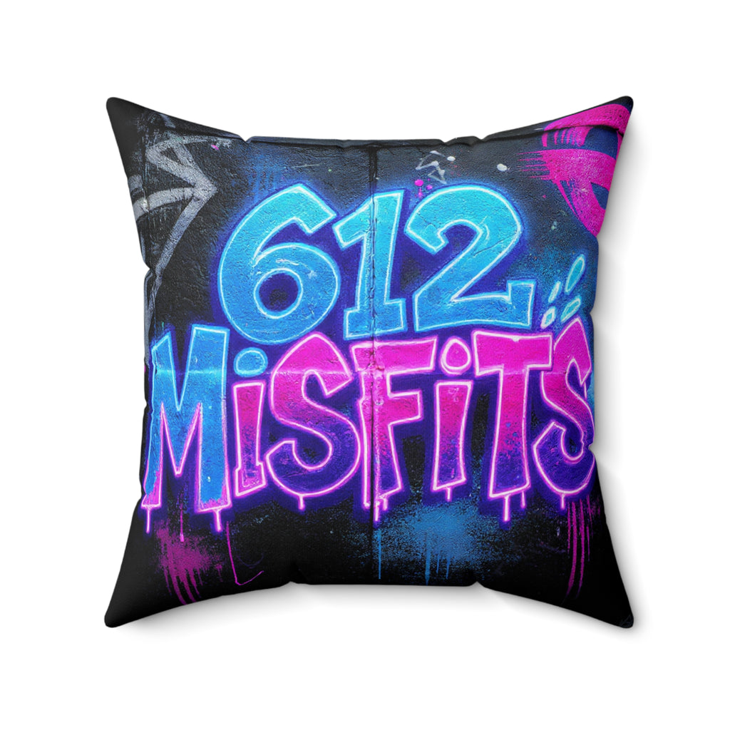 Neon 612 Misfit Plugz Valentine Square Pillow — Limited Edition