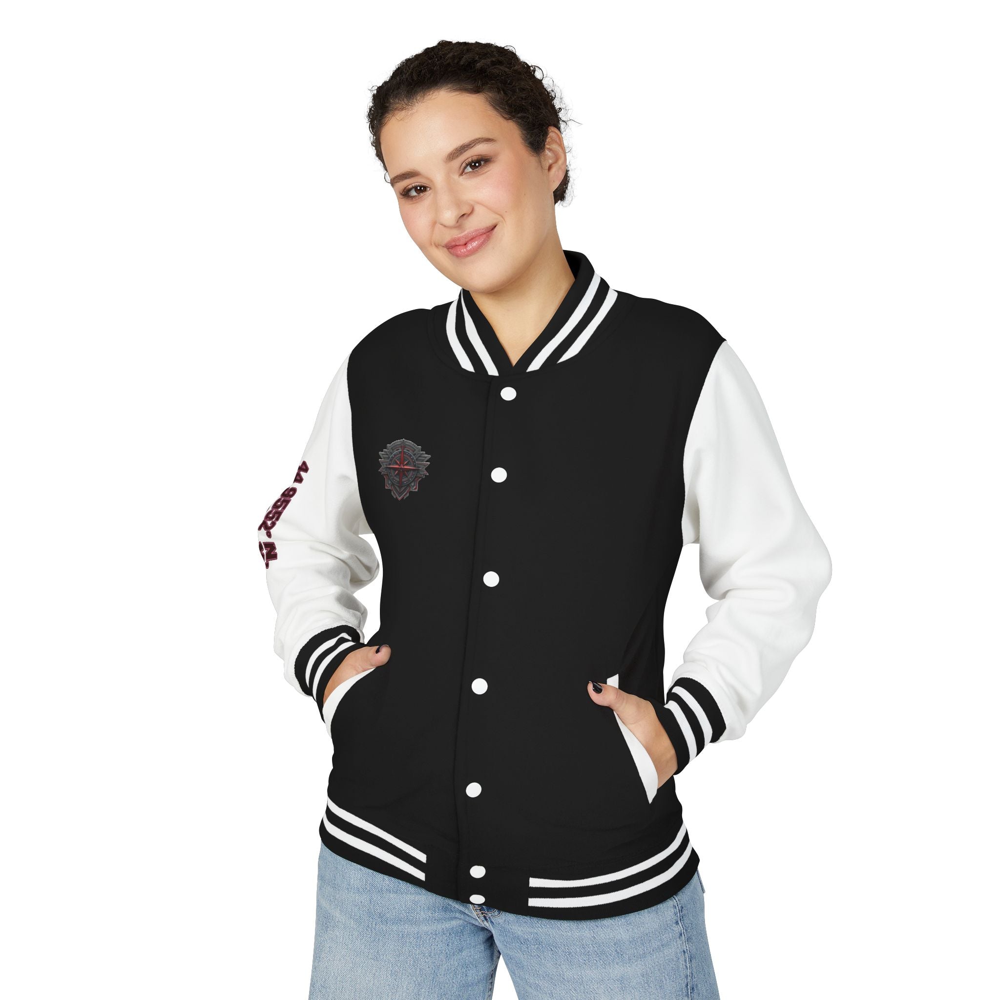 Letterman Jacket — North Star Rebel Graphic varsity jacket