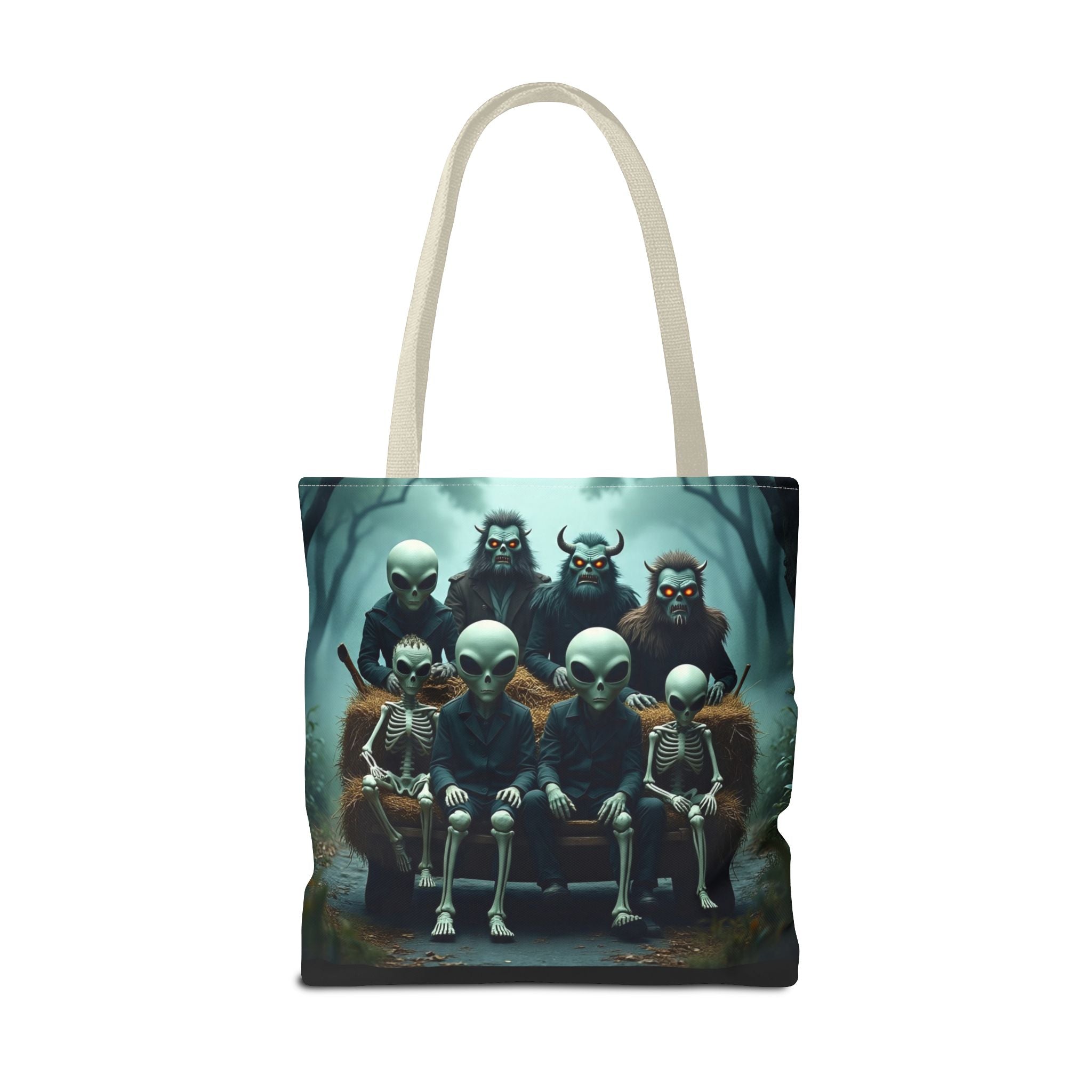 VYBZ Alien Tote Bag - Halloween Trick or Treating Spacious Design