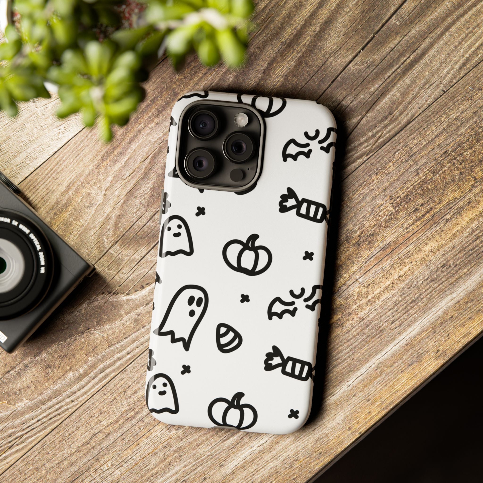 Halloween Themed Phone Case, Spooky Ghosts and Pumpkins, Fall Decor, Costume Party, Trick or Treat