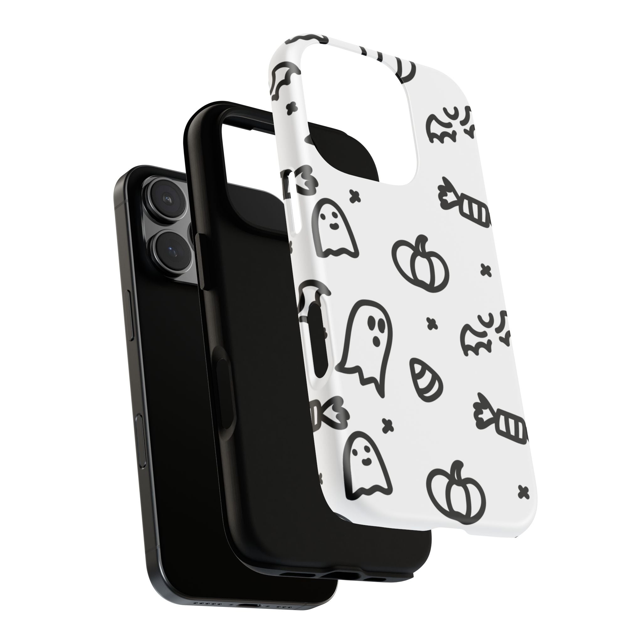 Halloween Themed Phone Case, Spooky Ghosts and Pumpkins, Fall Decor, Costume Party, Trick or Treat