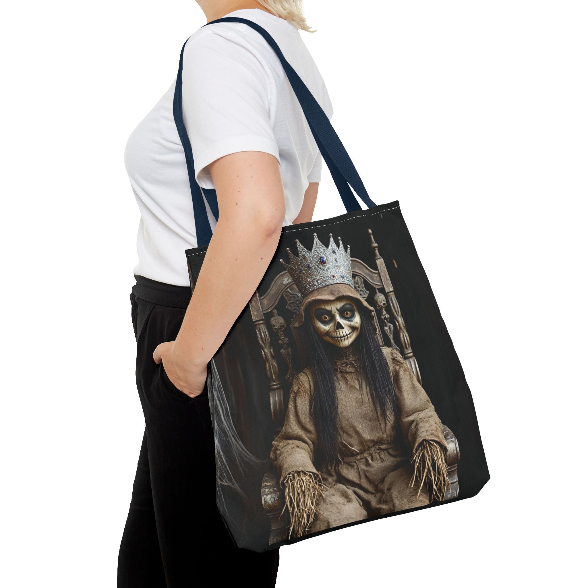 VYBZ Tote Bag - Spooky Skeleton Queen Halloween Design