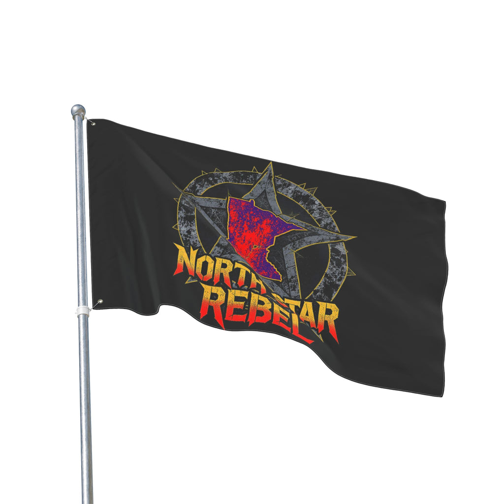 Double-Sided Flag — "North Star Rebel" / "We Hold The Line" Outdoor Garden Banner