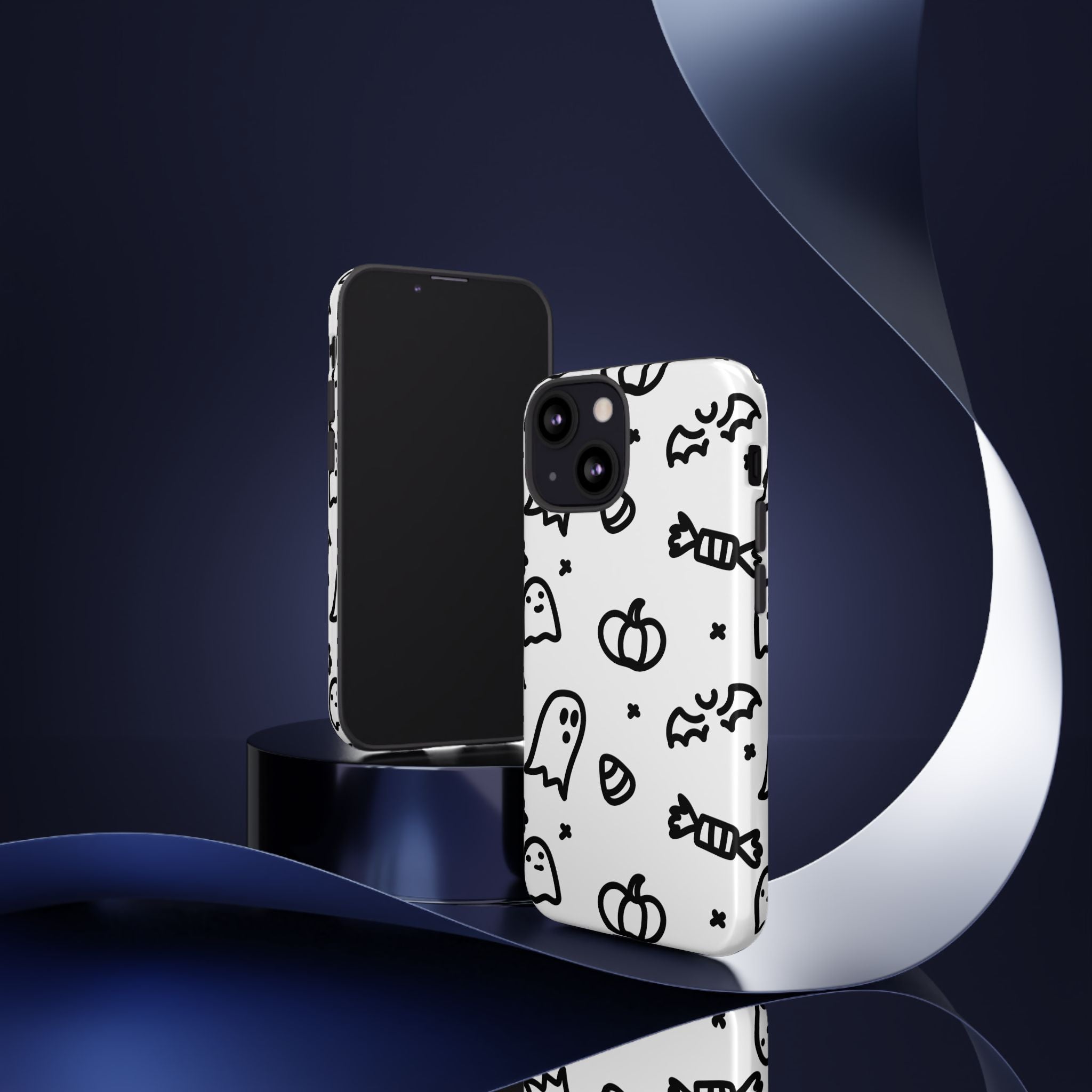 Halloween Themed Phone Case, Spooky Ghosts and Pumpkins, Fall Decor, Costume Party, Trick or Treat