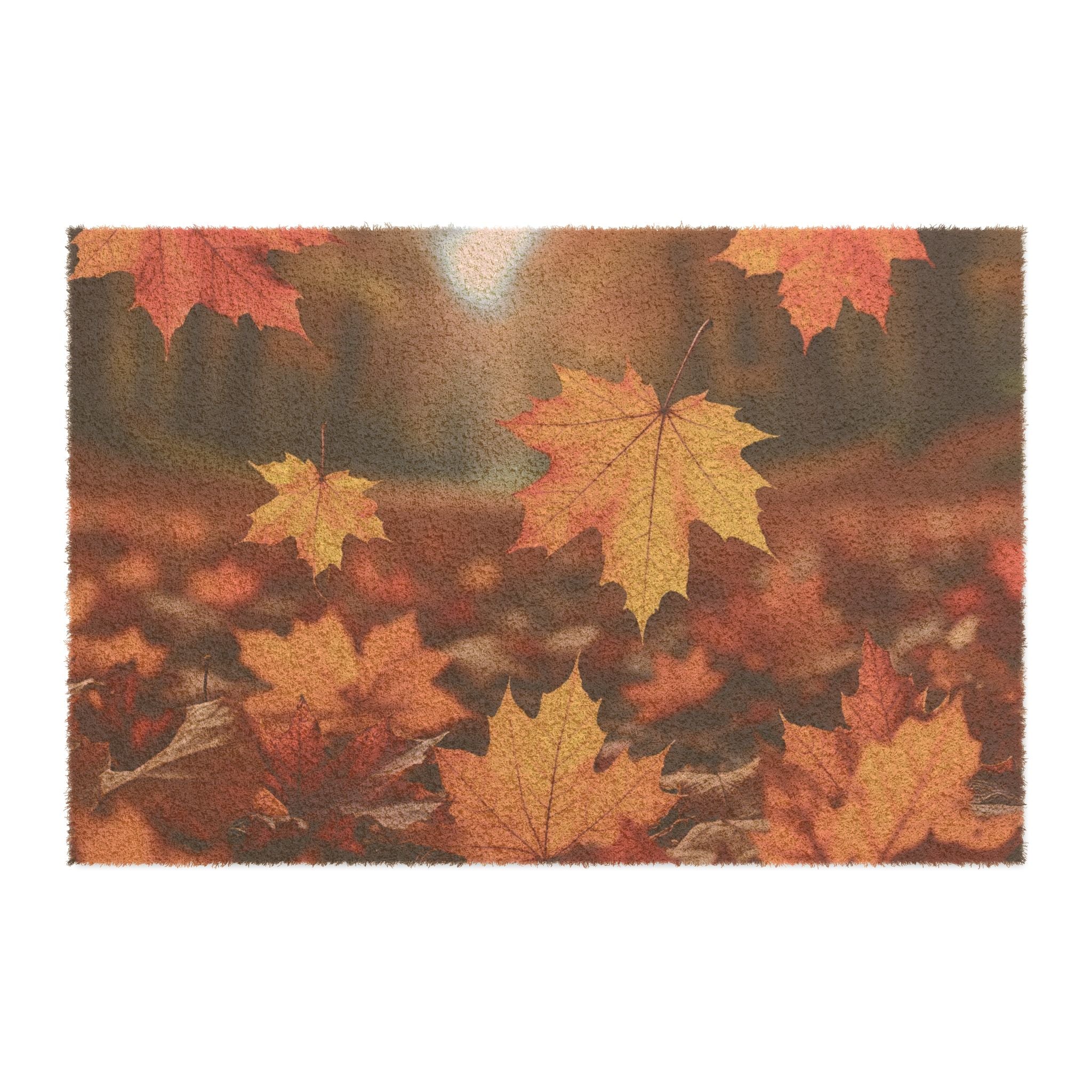 Autumn Leaves Doormat | Cozy Fall Welcome Mat, Front Porch Decor, Fall Home Decor, Seasonal Entryway Rug, Thanksgiving Decoration