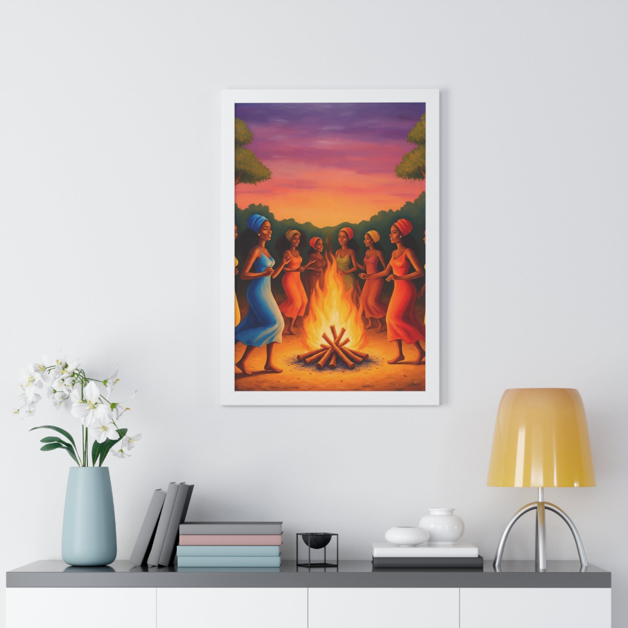 African Women Dance Party Celebration Poster