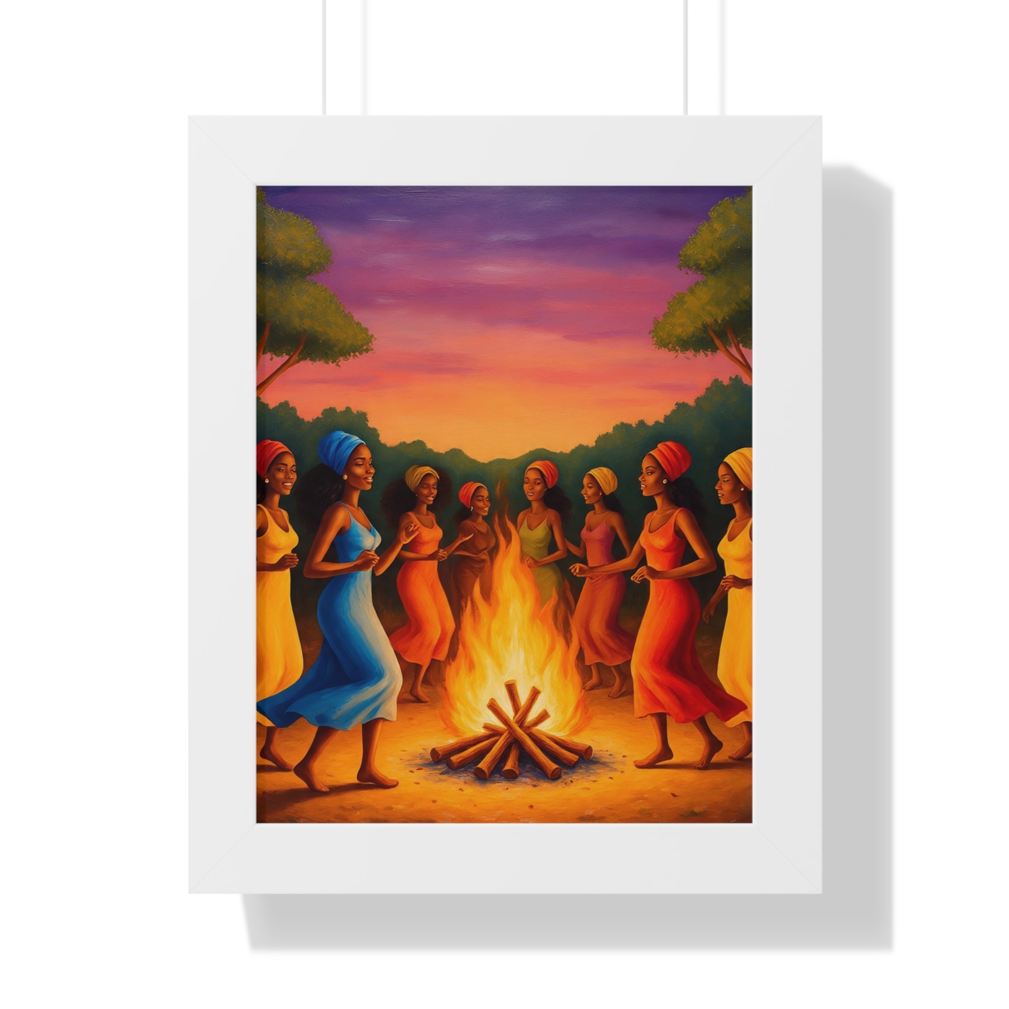 African Women Dance Party Celebration Poster