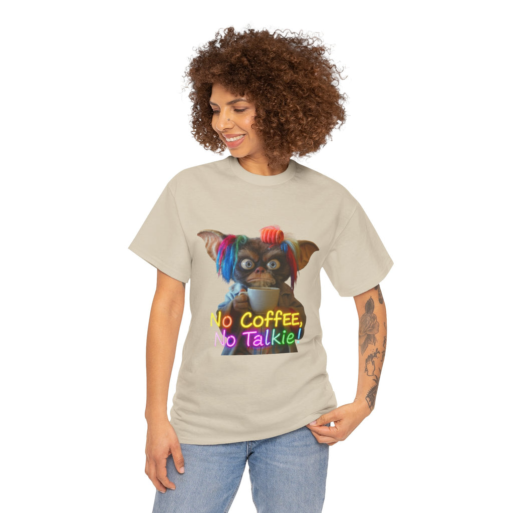 No Coffee, No Talkie Tee — Cute Gremlin Coffee Morning Shirt