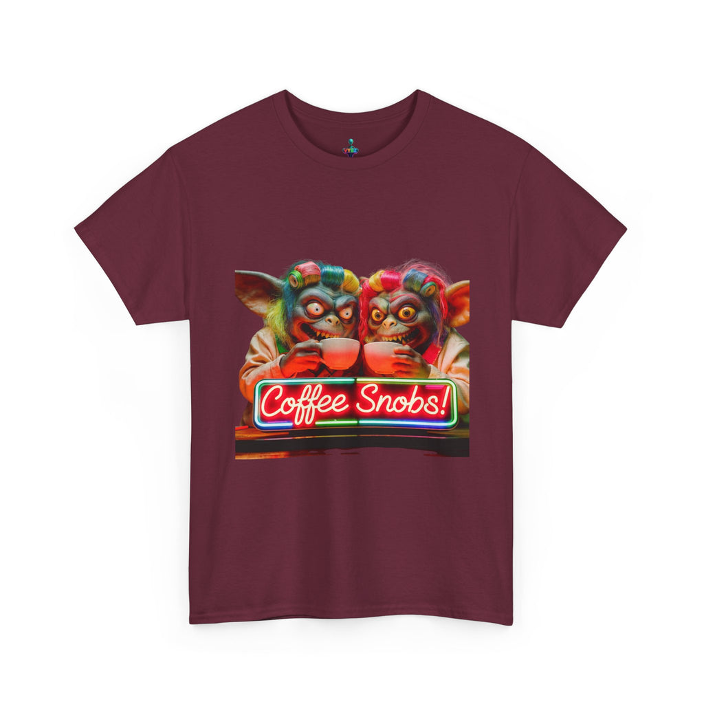 Coffee Snobs T-Shirt — Retro Neon Gremlin Coffee Lovers Tee