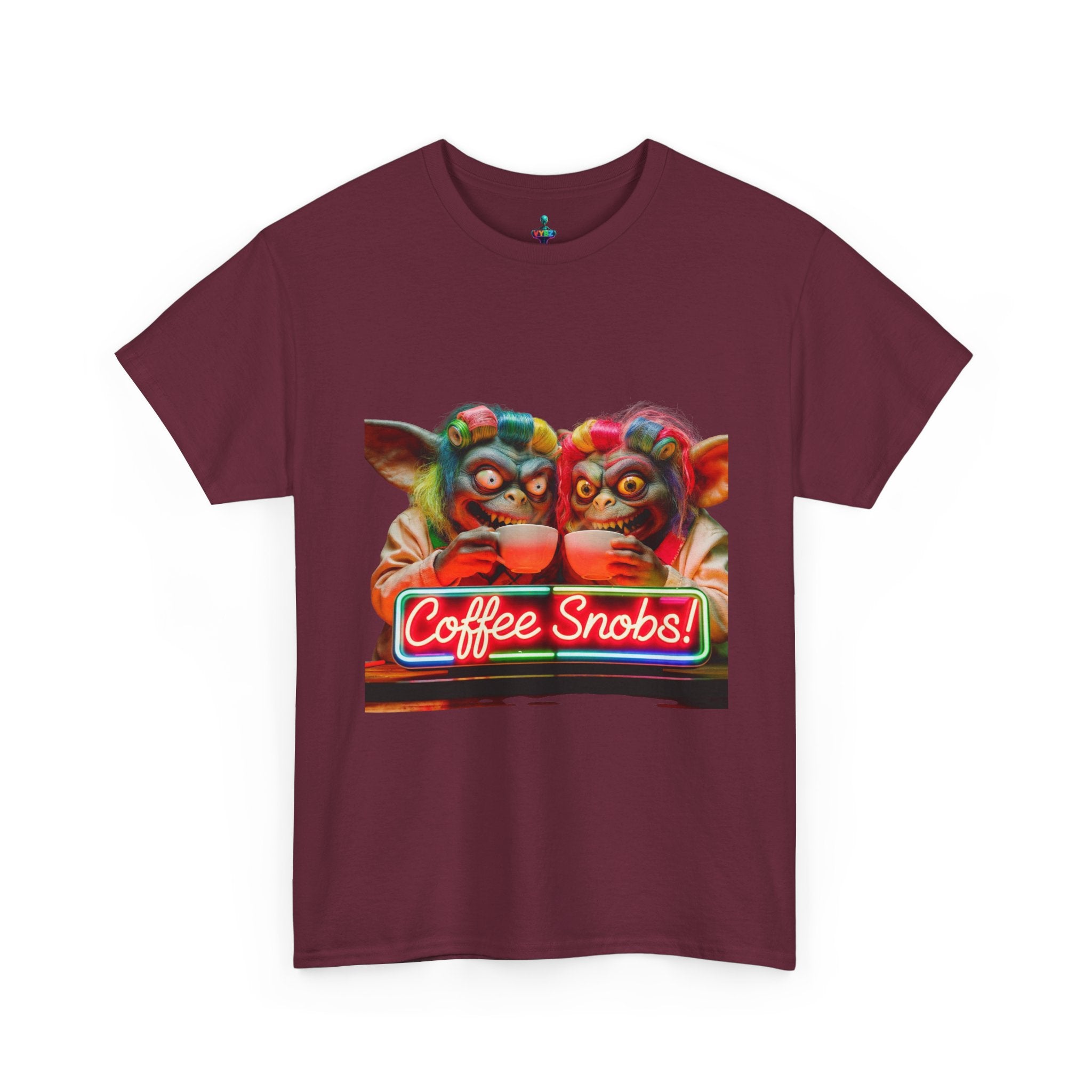 Coffee Snobs T-Shirt — Retro Neon Gremlin Coffee Lovers Tee