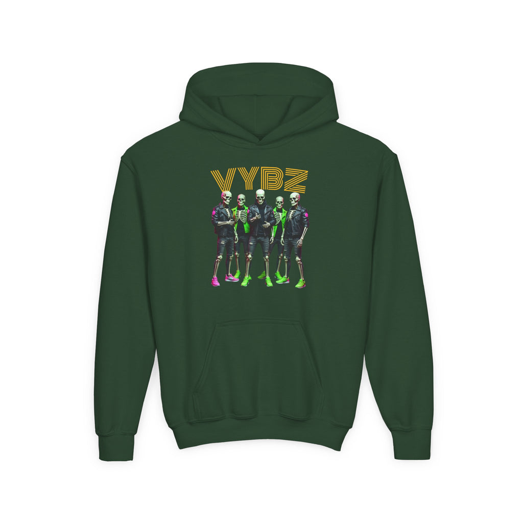 VYBZ Youth Hoodie - Stylish Heavy Blend Sweatshirt for Teens, Graphic Hooded Sweatshirt, Casual Streetwear, Birthday Gift