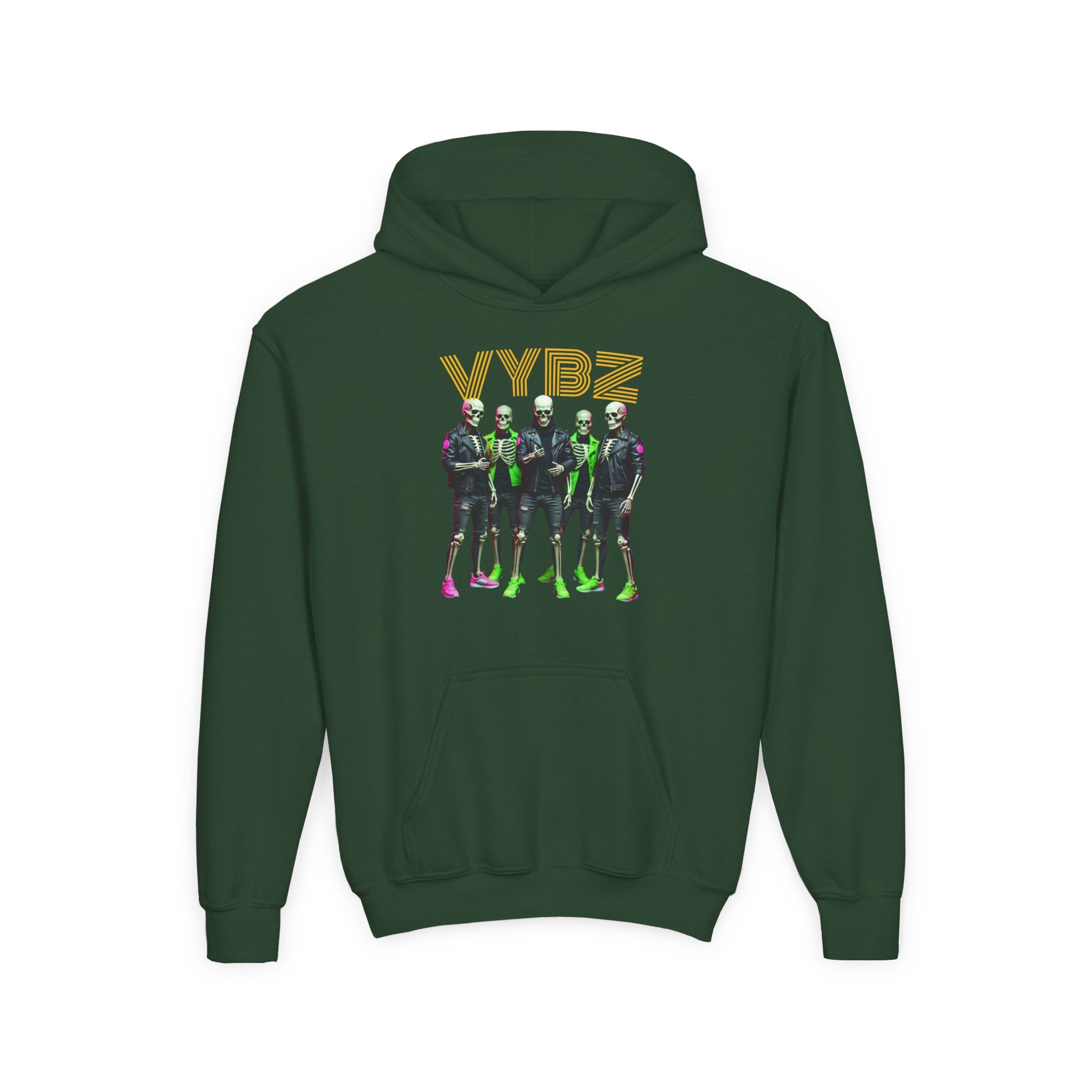 VYBZ Youth Hoodie - Stylish Heavy Blend Sweatshirt for Teens, Graphic Hooded Sweatshirt, Casual Streetwear, Birthday Gift
