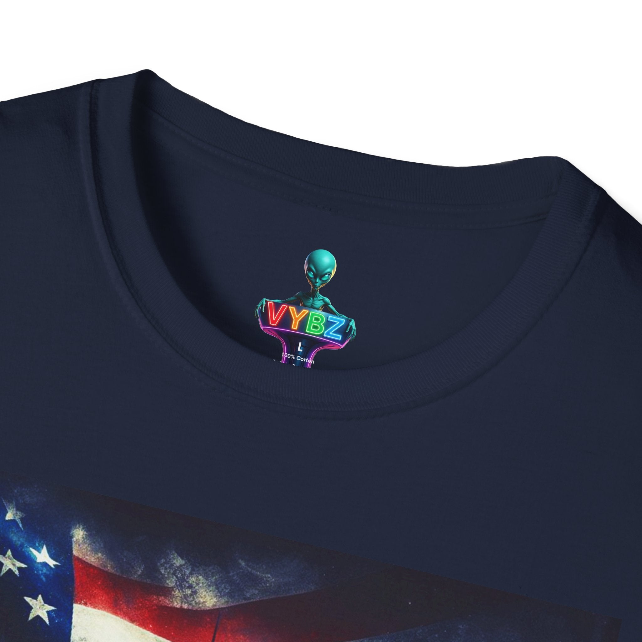 VYBZ Freedom-Themed Graphic Tee
