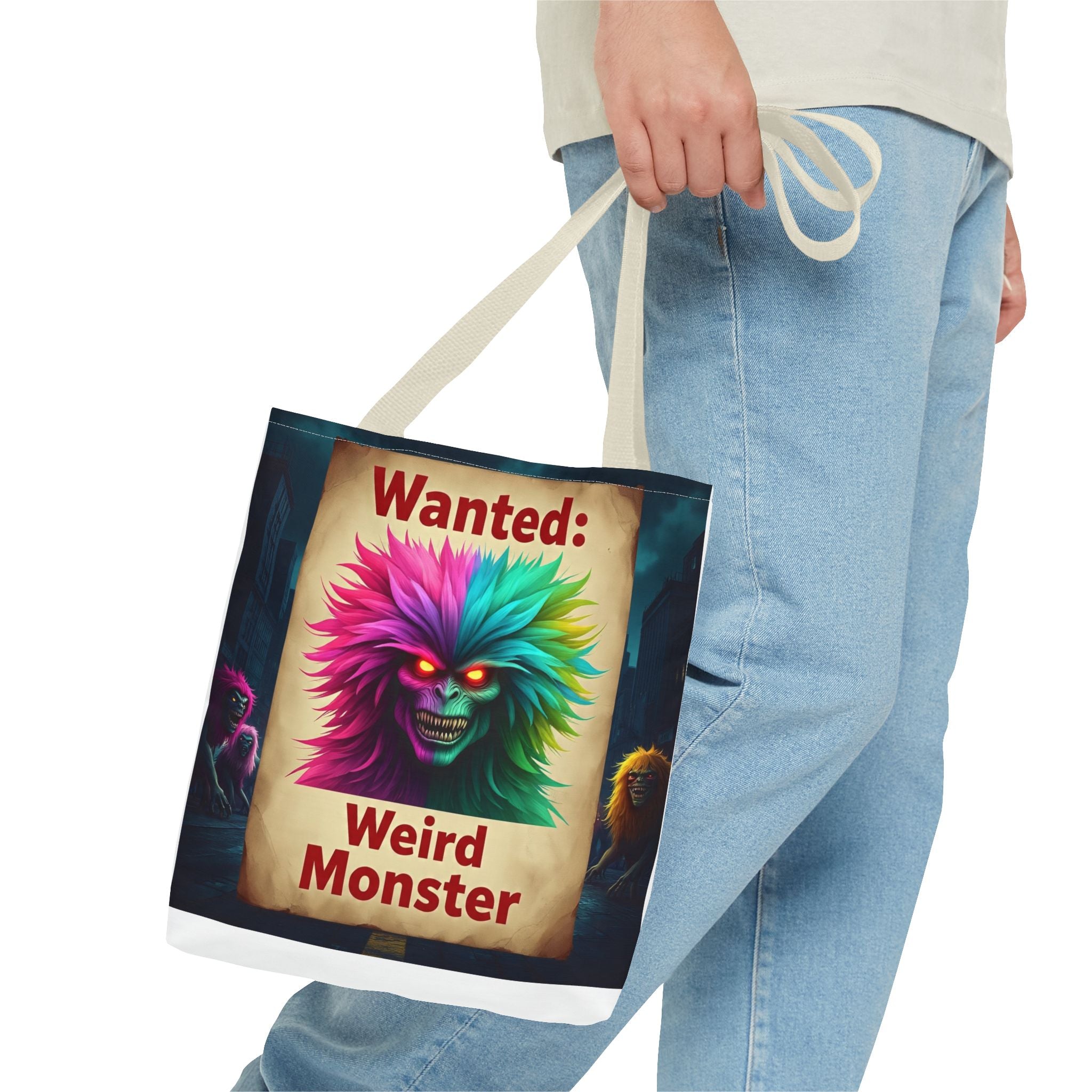 VYBZ Wanted Monster Print Tote Bag