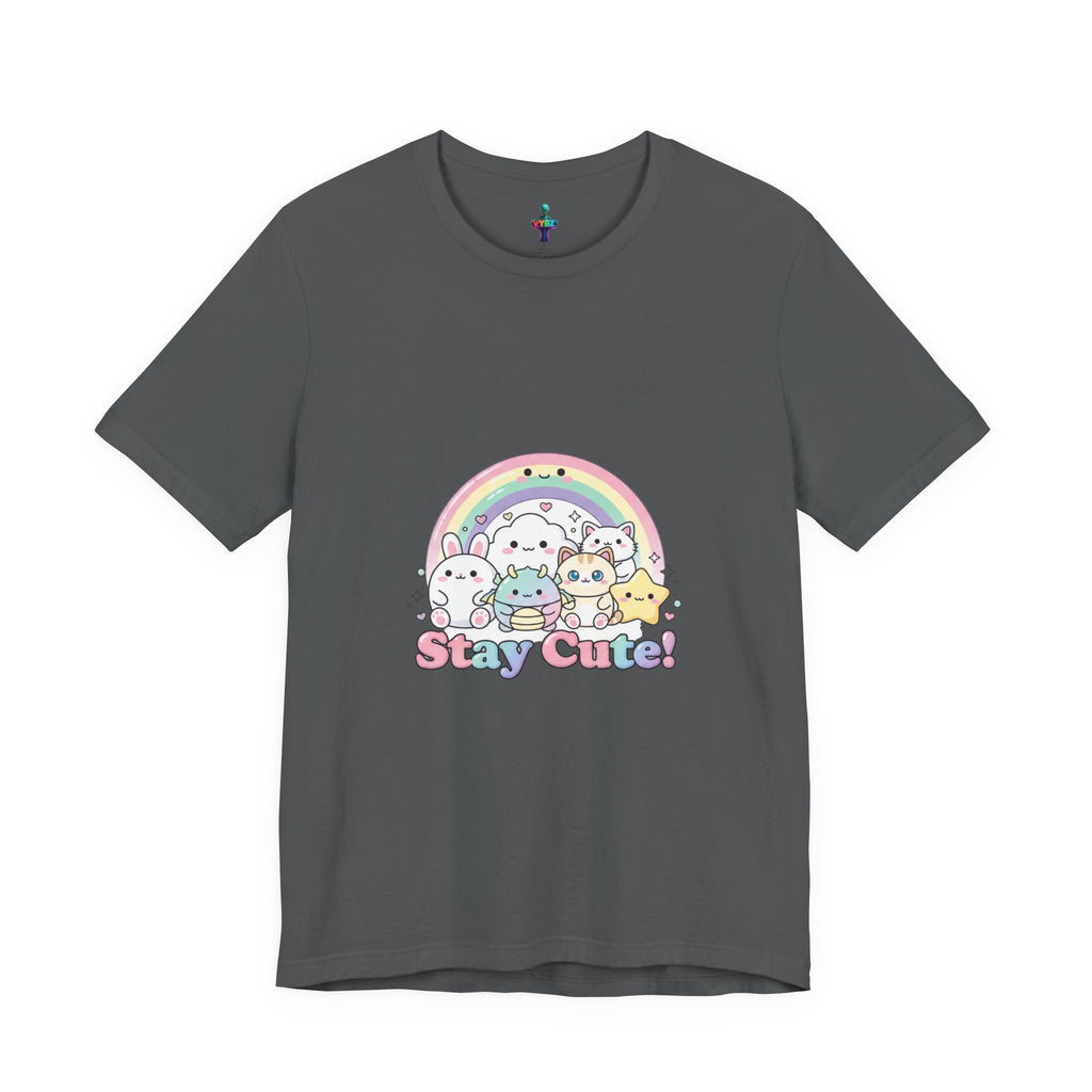 Pastel Kawaii Rainbow 'Stay Cute' Tee | candy kawaii, pastel rainbow