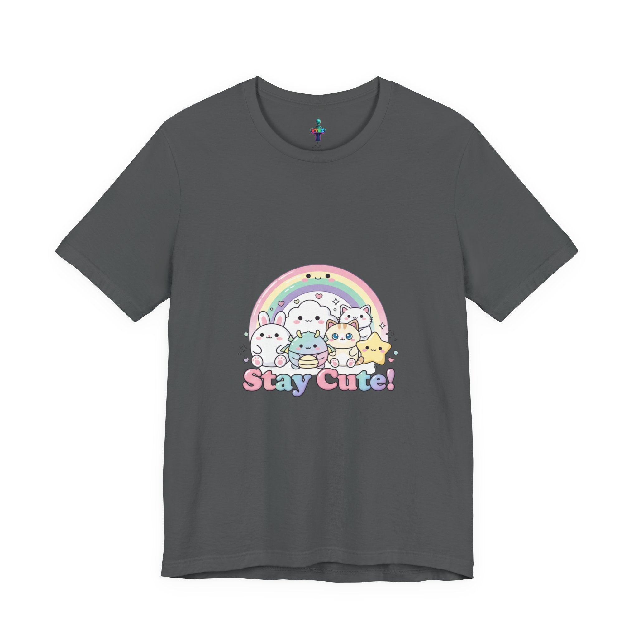 Pastel Kawaii Rainbow 'Stay Cute' Tee | candy kawaii, pastel rainbow