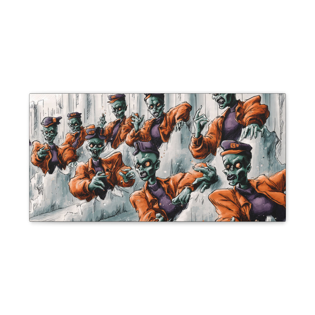 Zombie Chorus Matte Canvas Wall Art