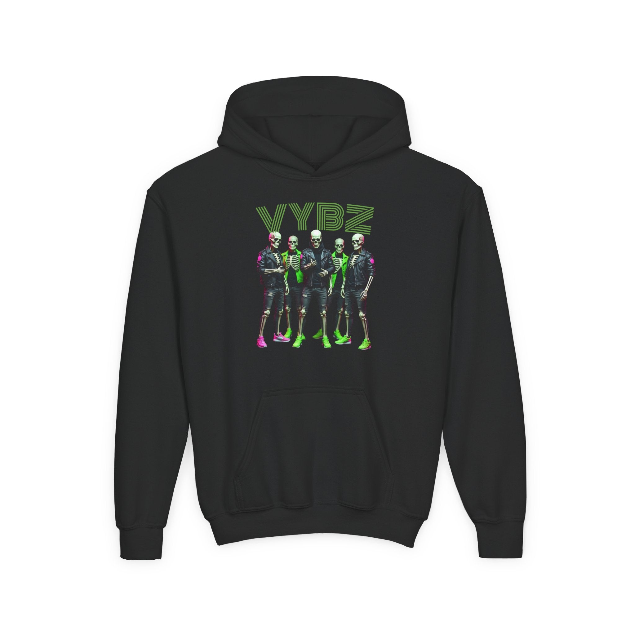 VYBZ Youth Hoodie - Stylish Heavy Blend Sweatshirt for Teens, Graphic Hooded Sweatshirt, Casual Streetwear, Birthday Gift