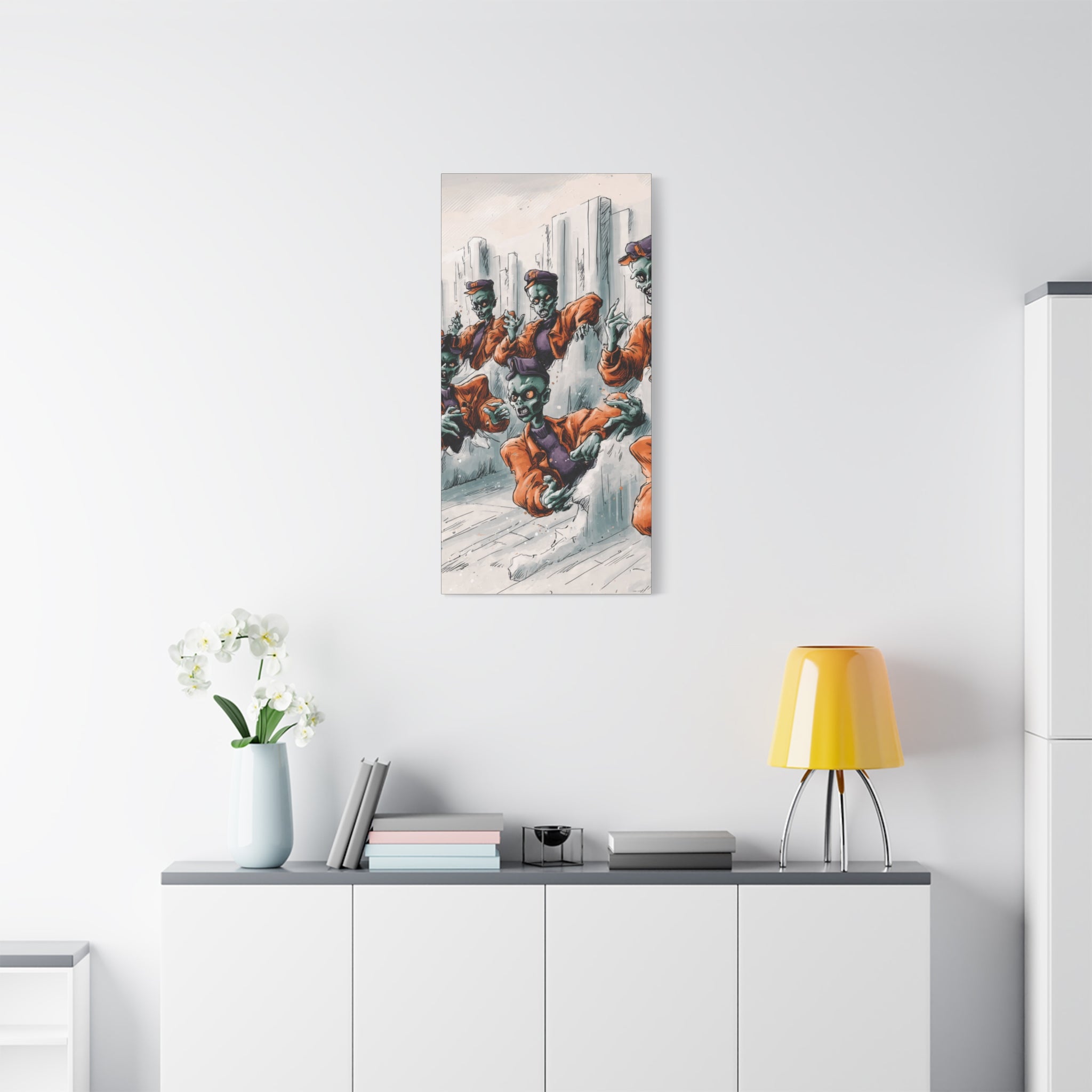 Zombie Chorus Matte Canvas Wall Art