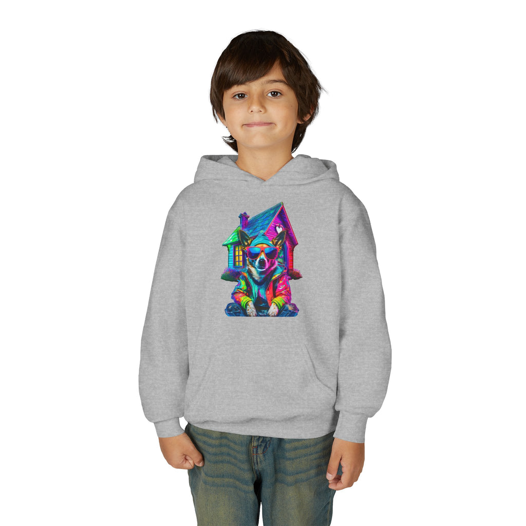 VYBZ Colorful Dog House Youth Hoodie