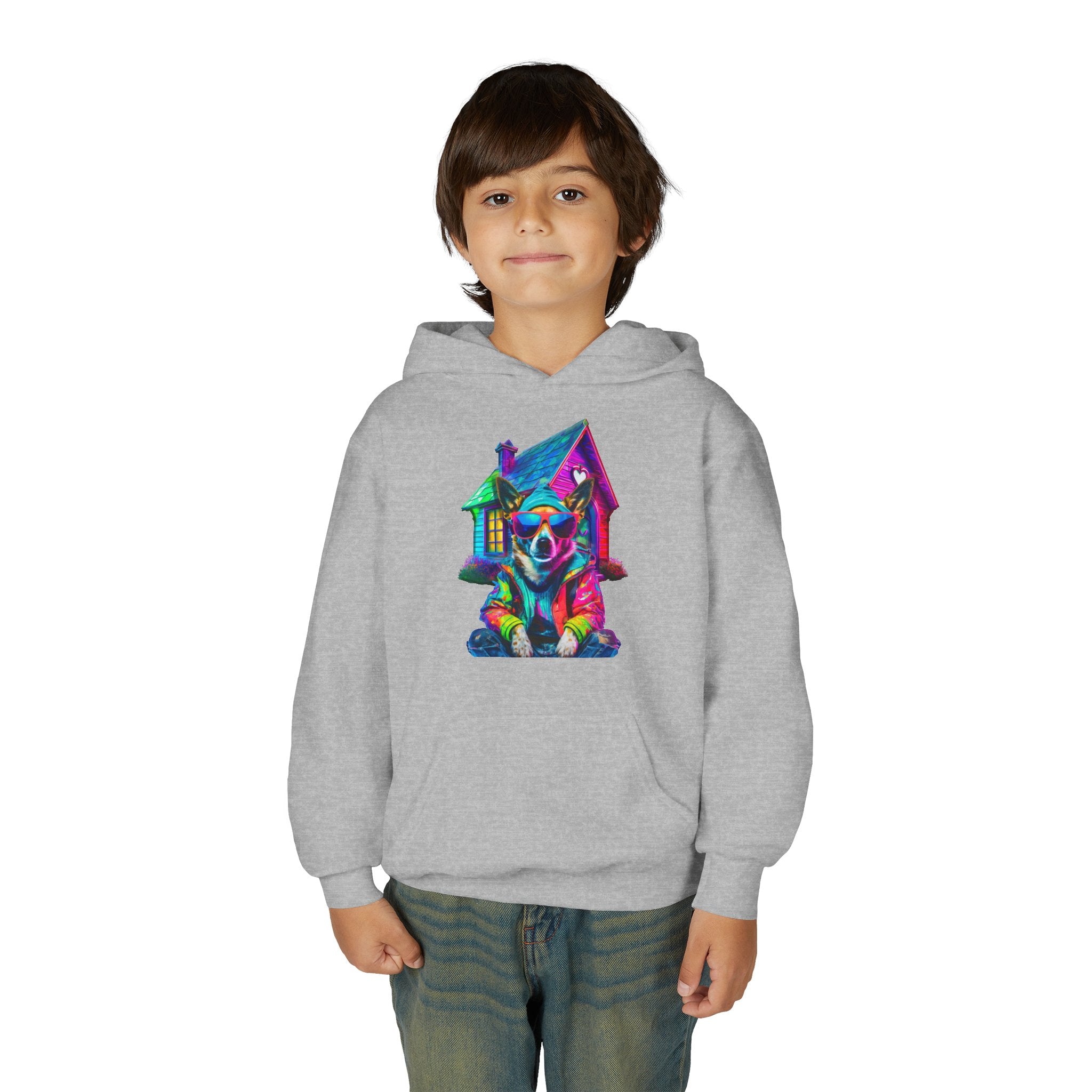 VYBZ Colorful Dog House Youth Hoodie