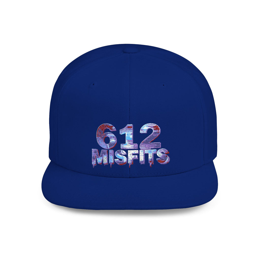 612 Misfits Flat Bill Snapback Hat – Retro Graphic Streetwear Cap