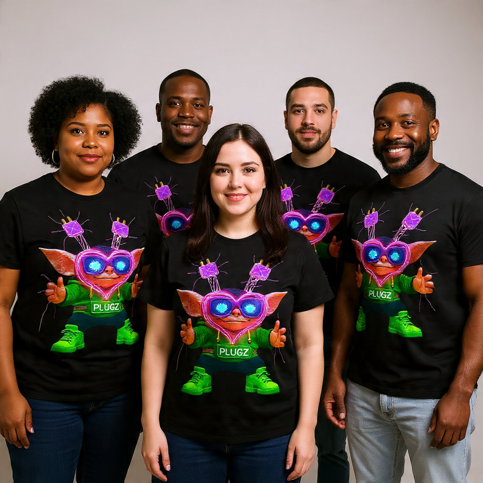 Limited Neon Love Misfits Plugz T-Shirt