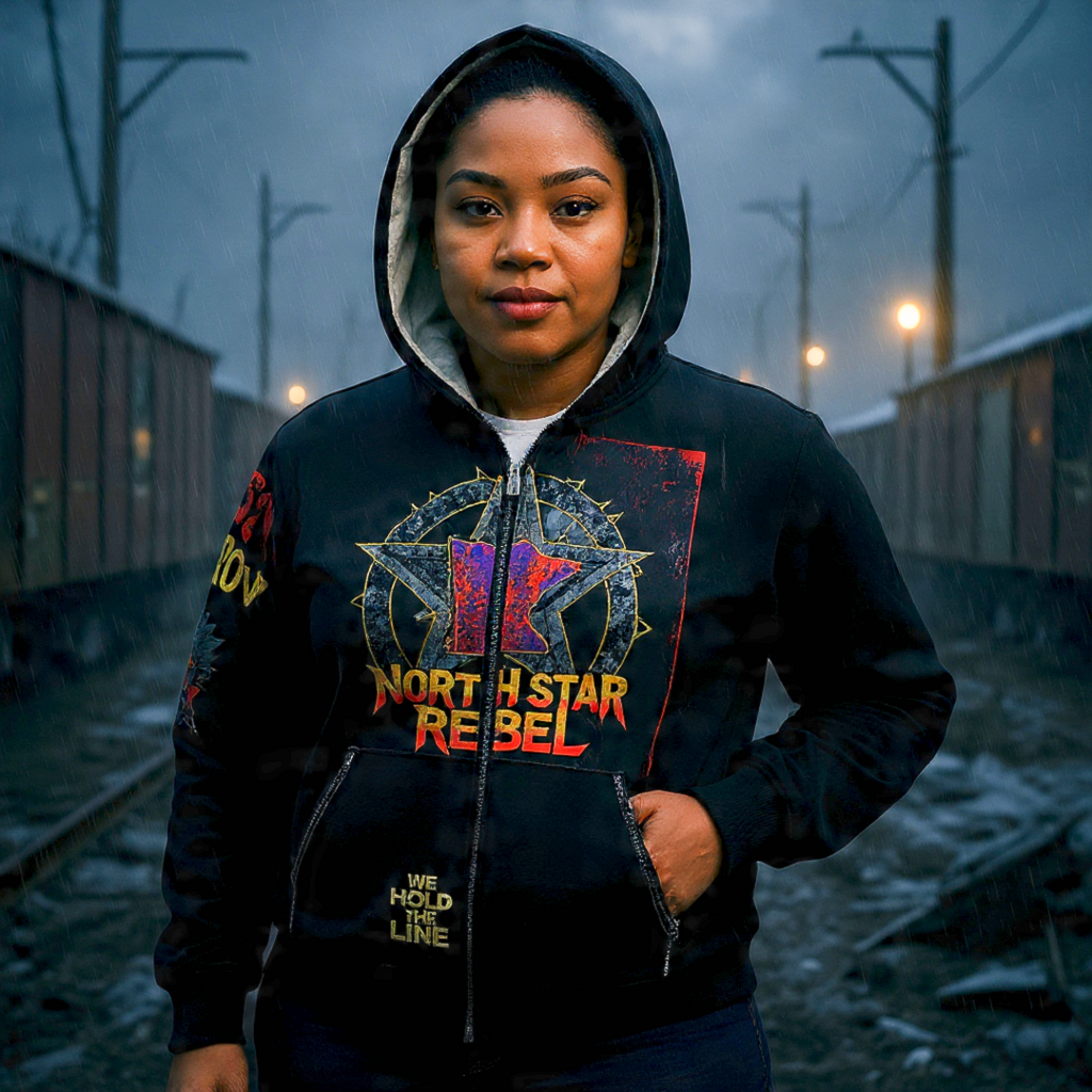 North Star Rebel x 612 Misfits Plugz Character Zip Hoodie — Limited Edition