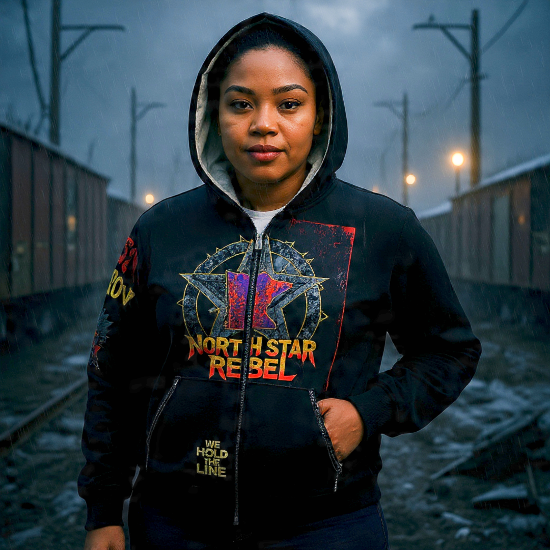 North Star Rebel x 612 Misfits Plugz Character Zip Hoodie — Limited Edition