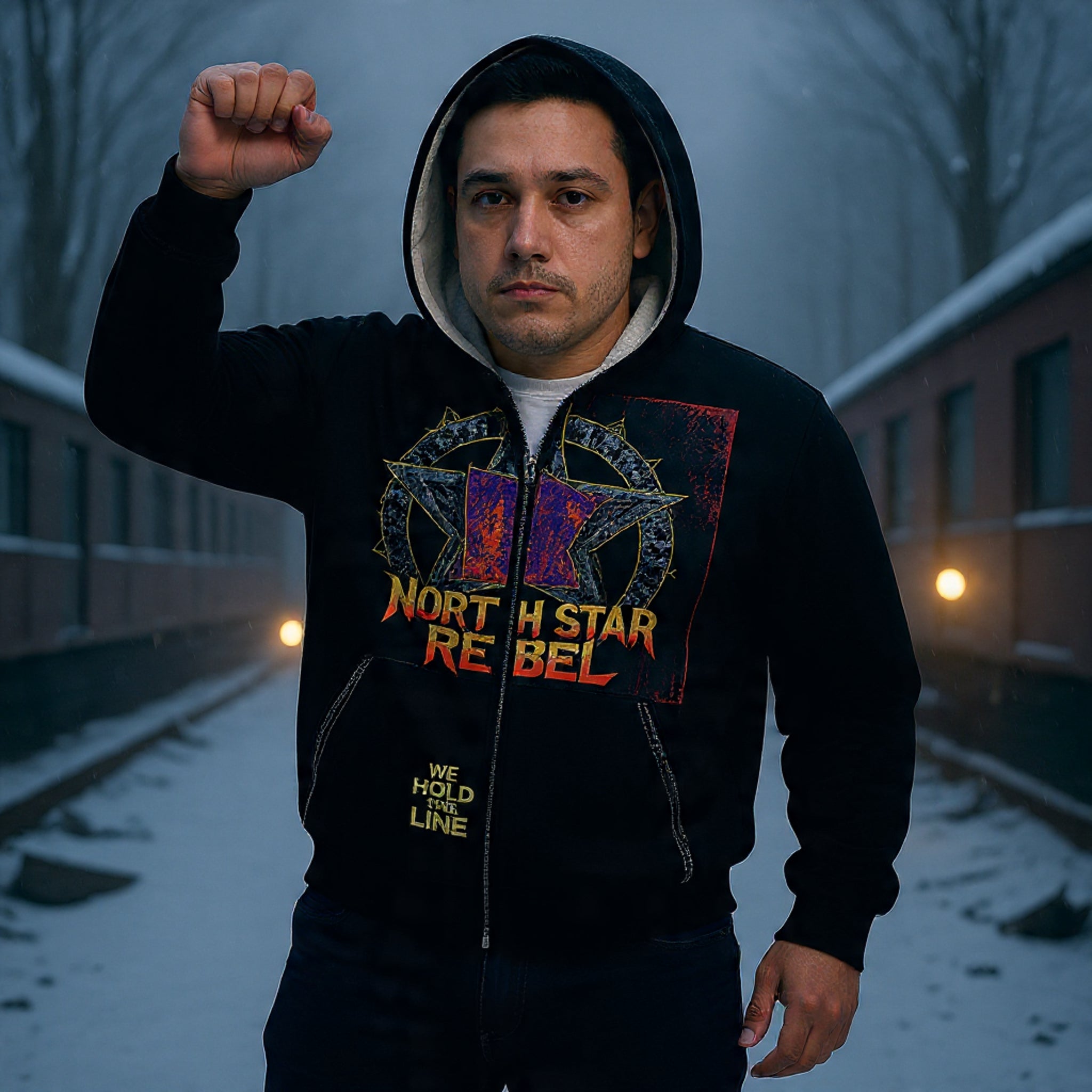 North Star Rebel x 612 Misfits Plugz Character Zip Hoodie — Limited Edition