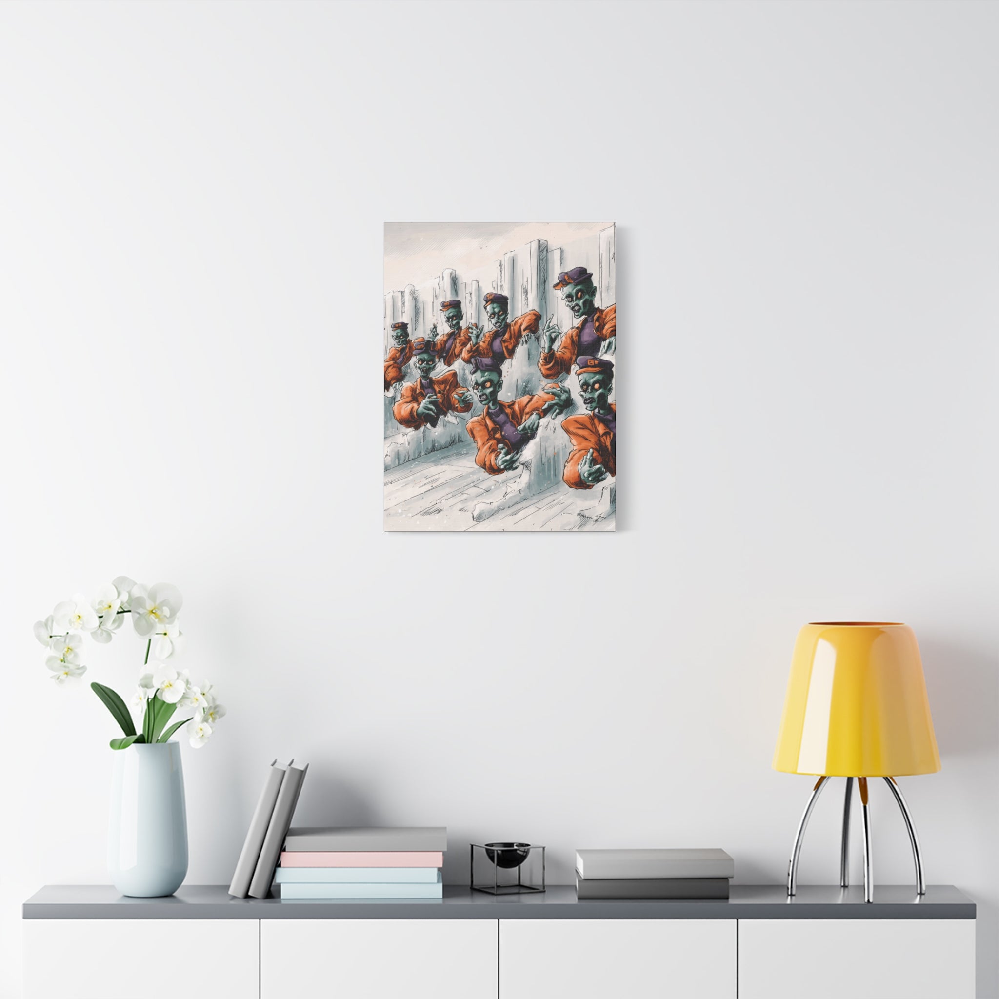 Zombie Chorus Matte Canvas Wall Art