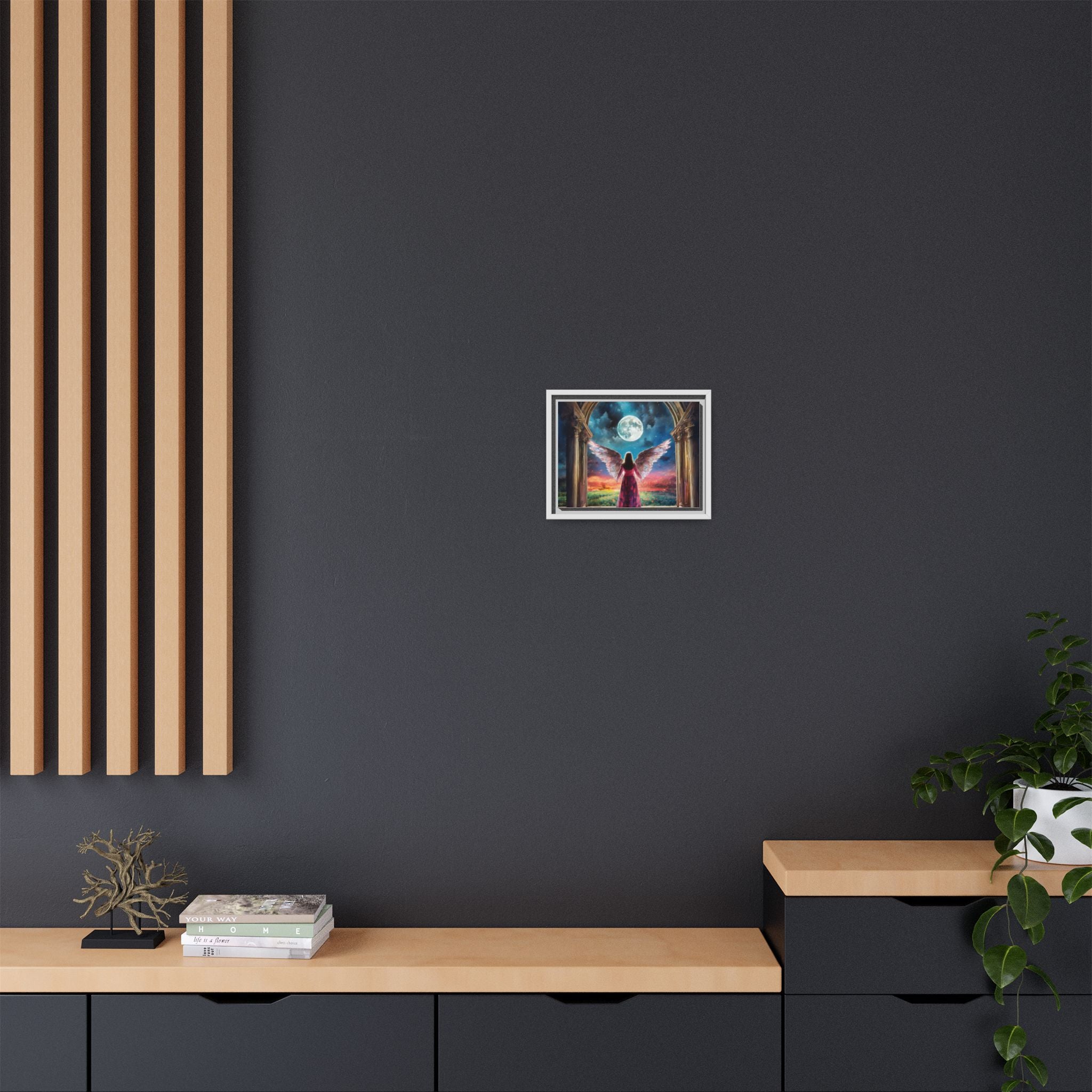 "Celestial Angel" Framed Canvas Wall Decor