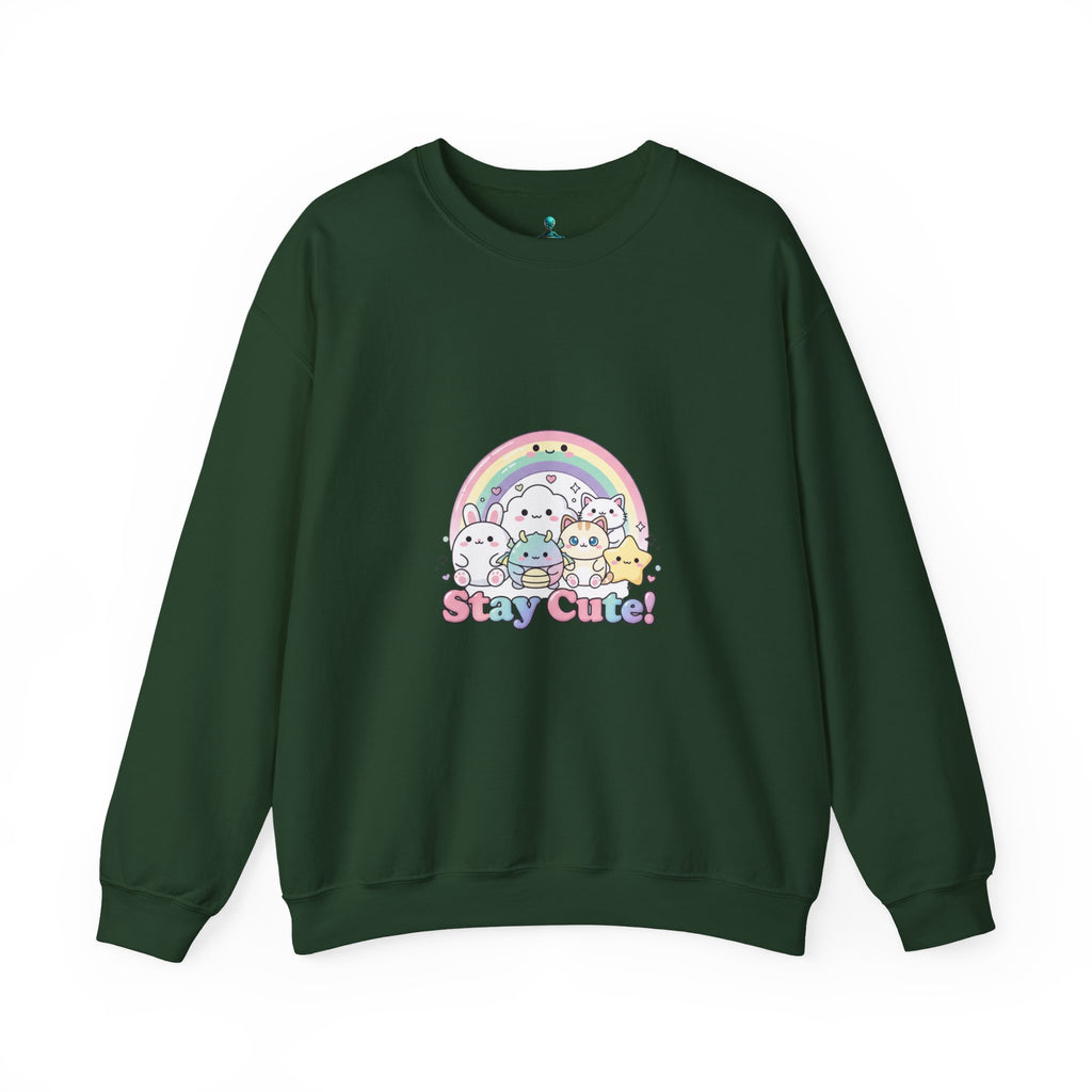 Candy Kawaii Rainbow Crewneck Sweatshirt | pastel kawaii aesthetic